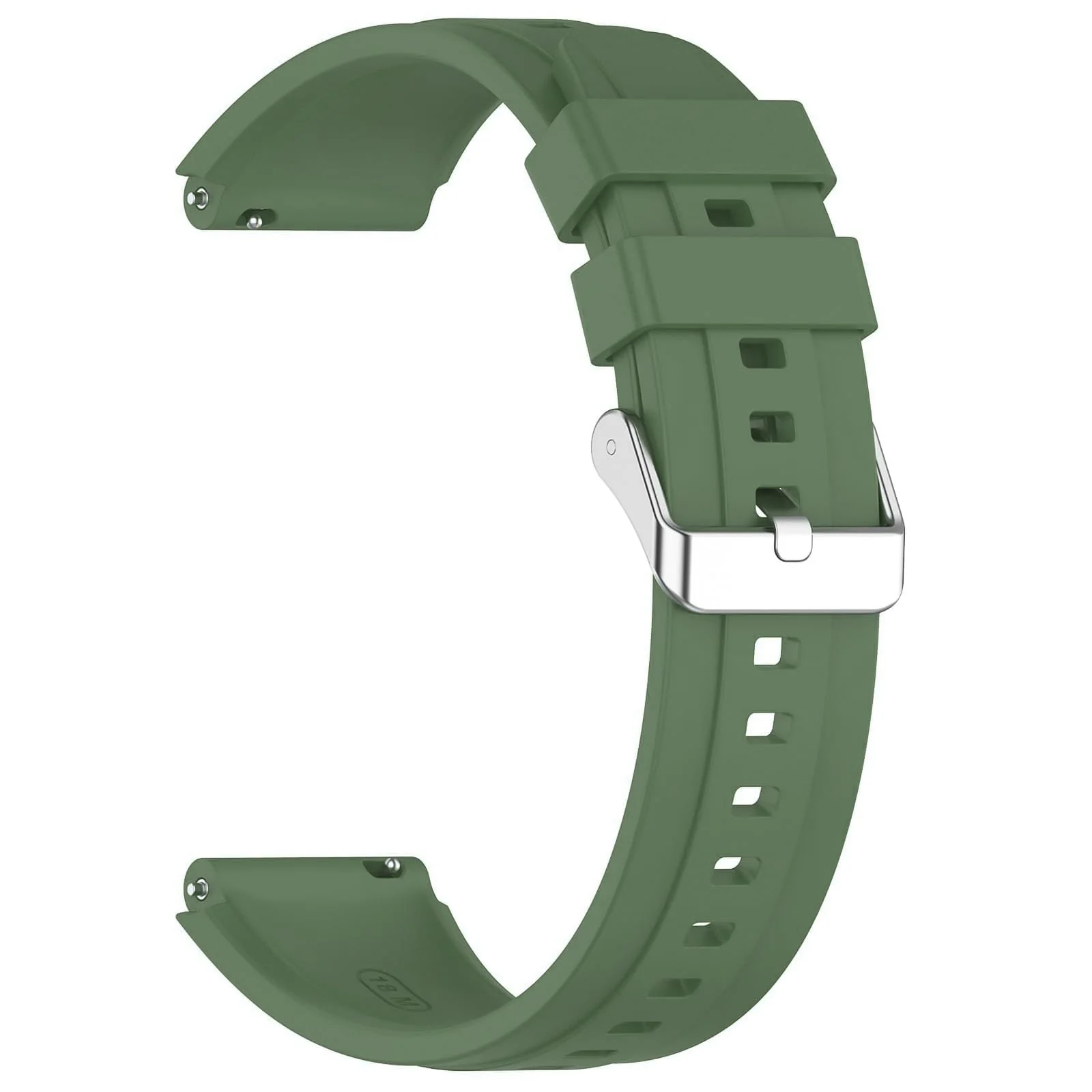 DL3 Mobilak Strap Compatible with Huawei Watch GT5 Pro 42mm / GT5 41mm / GT4 41mm / Garmin Venu 3S / Forerunner 265S / Fossil Women's Gen 6, 18mm Soft Silicone Replacement Bands - Green