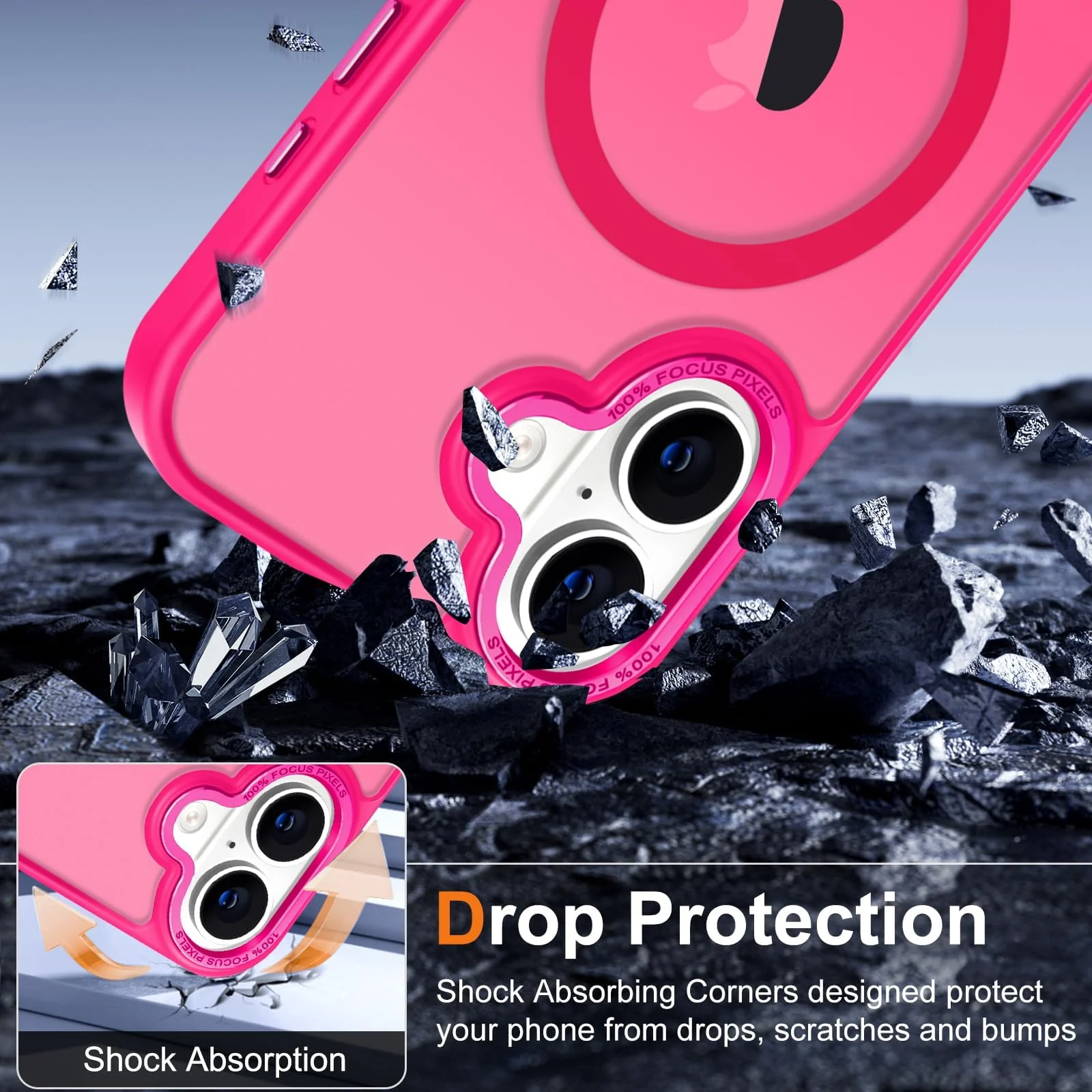 DL3 MOBILAK Protective Phone Case for Apple iPhone 17 - Hot Pink