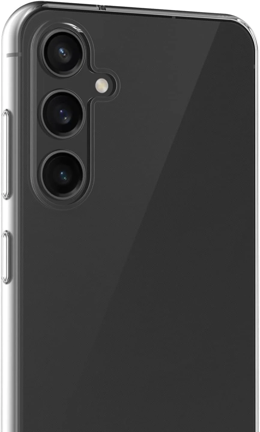 DL3 Mobilak Case Compatible with Samsung Galaxy S23 FE 5G Case Crystal Soft TPU Gel Case Flexible Silicone Anti-Scratch Camera Protection TPU Cover - Clear