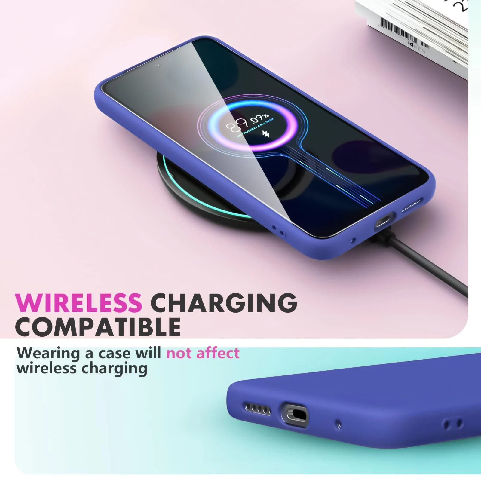 DL3 Mobilak Liquid Silicone Protective Case with Soft Microfiber Lining with Full Camera Protection for Xiaomi Redmi Note 12 Pro 4G / Redmi Note 11 Pro 4G&5G - Light Blue