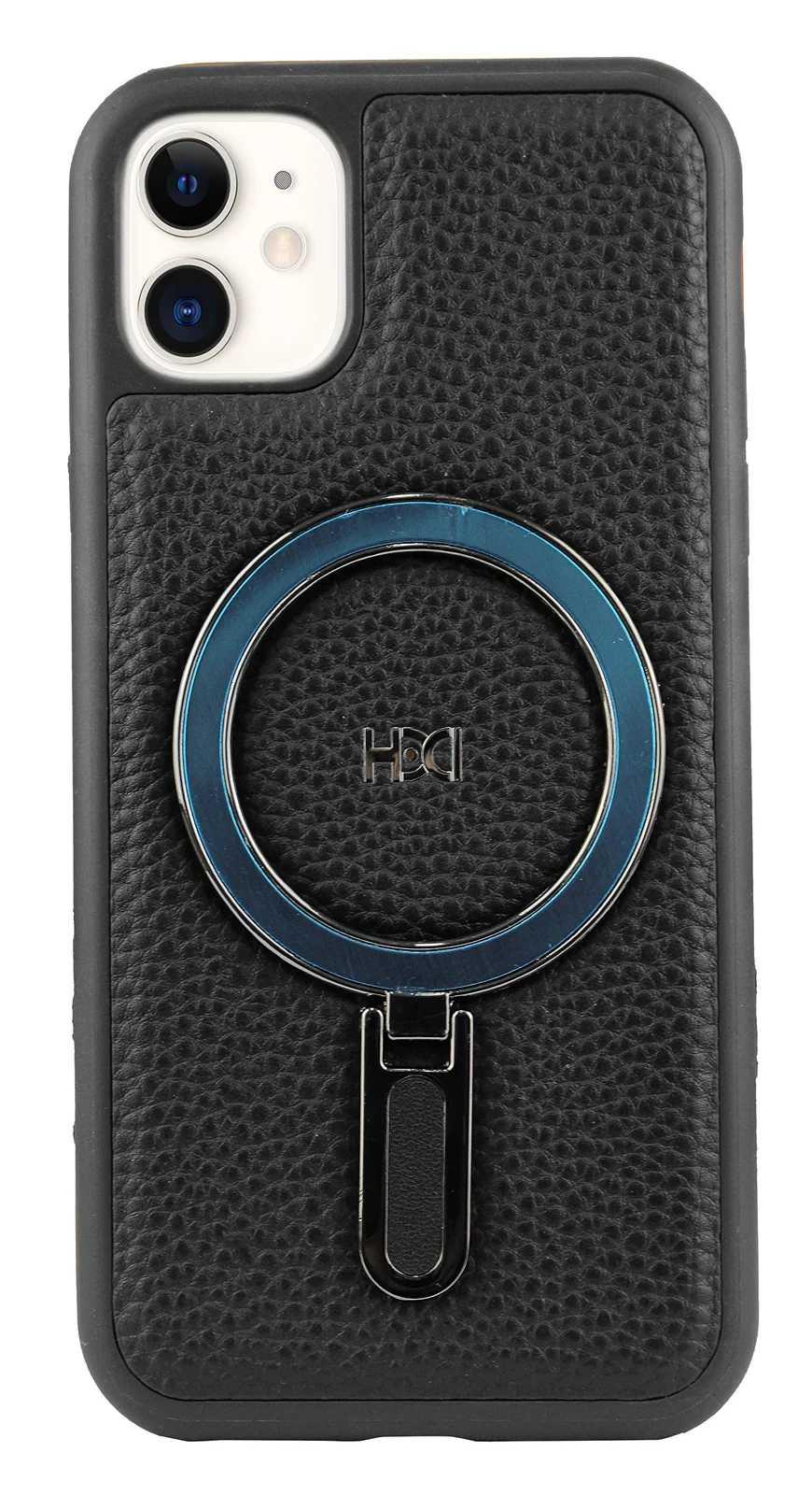 DL3 Mobilak Leather Protective Case for iPhone 11 (6.1 Inch) [Compatible with, Compatible with MagSafe accessories, Shock-absorbing protection, Slim, lightweight profile - Black
