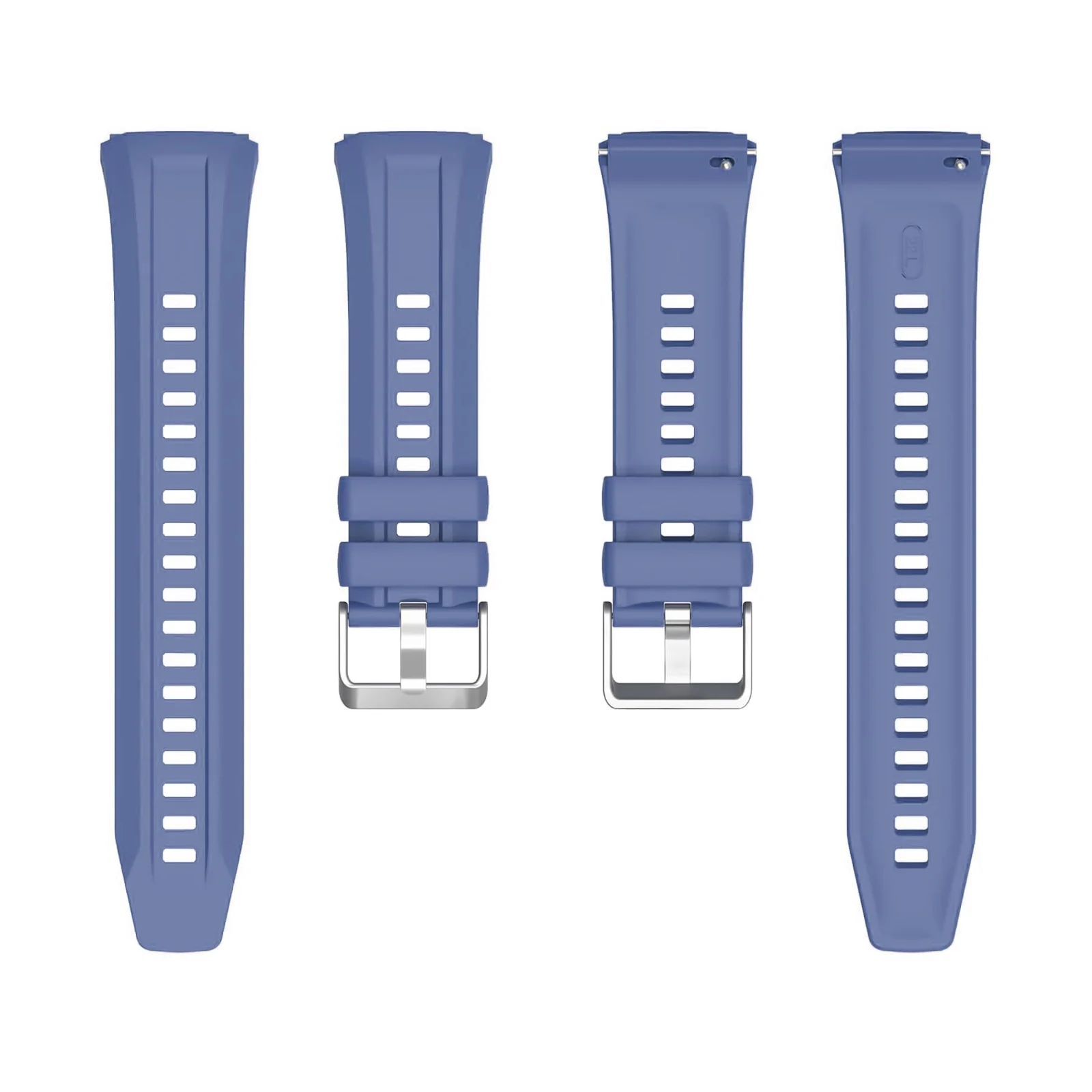 DL3 Mobilak Silicone Straps Compatible with Huawei GT 5 Pro 46 mm / GT5 46 mm / GT4 46mm Sports Wristbands Replacement Waterproof Silicone Strap, 22mm - Light Blue