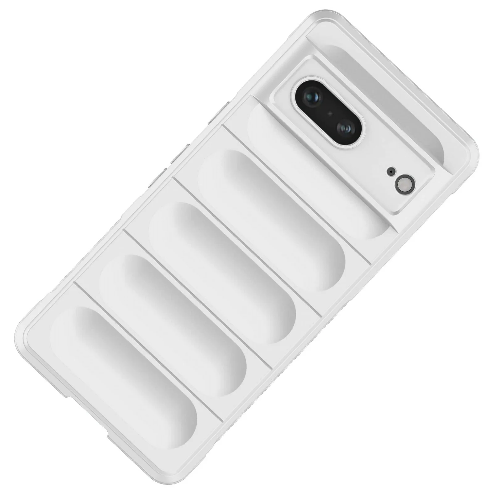 DL3 Mobilak Flexible Silicone and TPU Protective Case with Camera Protection for Google Pixel 7 - White
