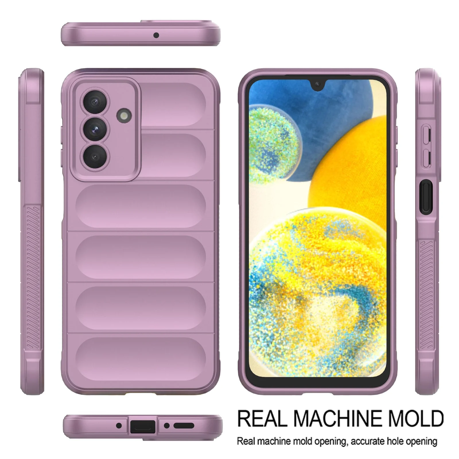 DL3 Mobilak Soft Silicone Protective Case for Samsung Galaxy A26 with Camera Protection and Shockproof Design - Purple