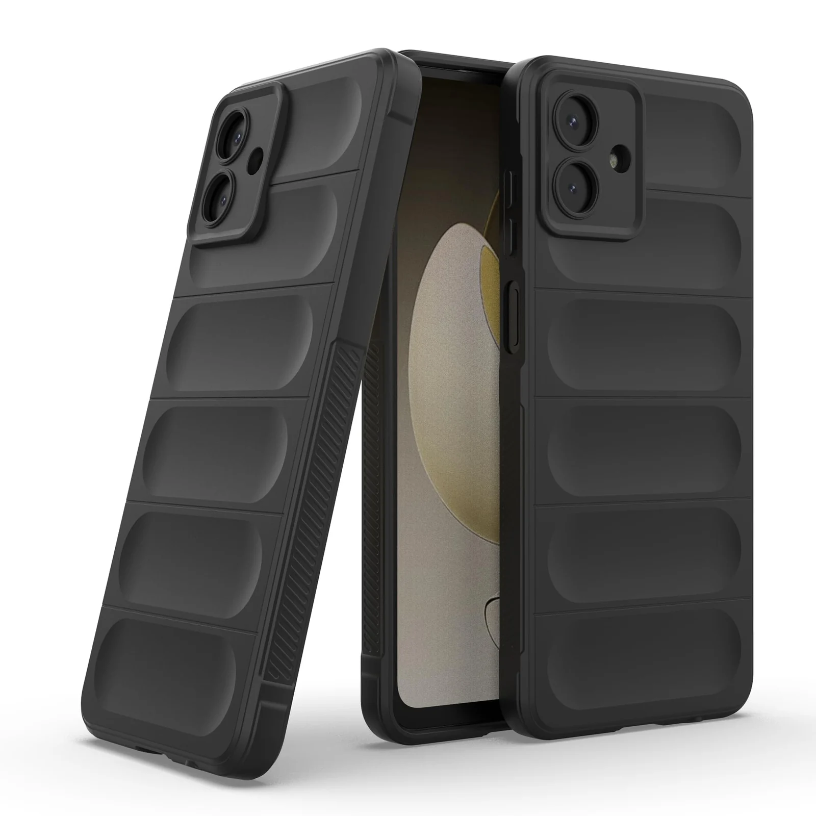 DL3 Mobilak Soft Silicone Protective Case for Samsung Galaxy A07 with Camera Protection and Shockproof Design - Black
