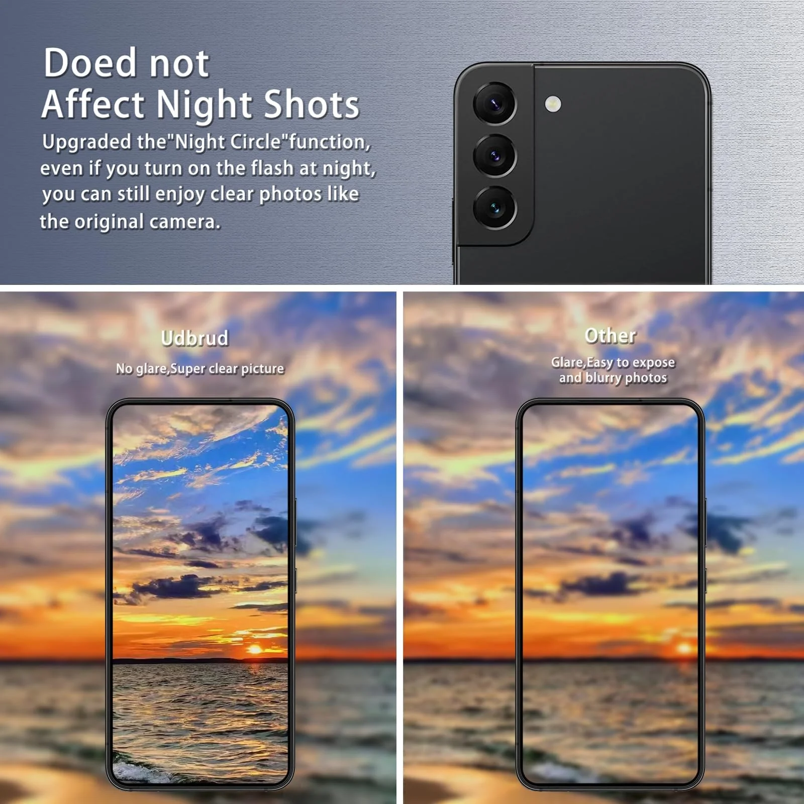 DL3 Mobilak Screen Protector for Samsung Galaxy S22 5G, Tempered Glass Screen Saver Premium HD Protective, Scratch Resistant, NO-Bubble, 9H Hardness, Full Coverage Film - Clear
