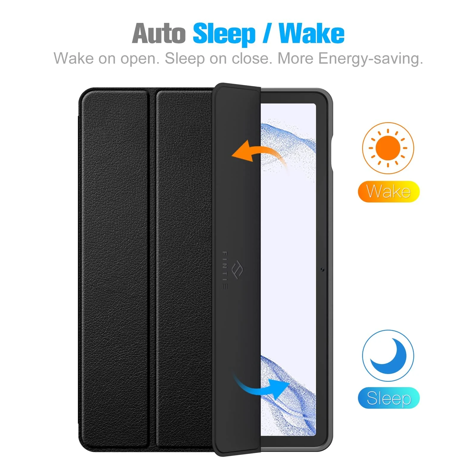 DL3 Mobilak Smart Case for Samsung Galaxy Tab S8 Plus 2022/S7 FE/S7 Plus 12.4 with Pencil Holder, Soft TPU Smart Stand Back Cover Auto Wake/Sleep Feature - Black