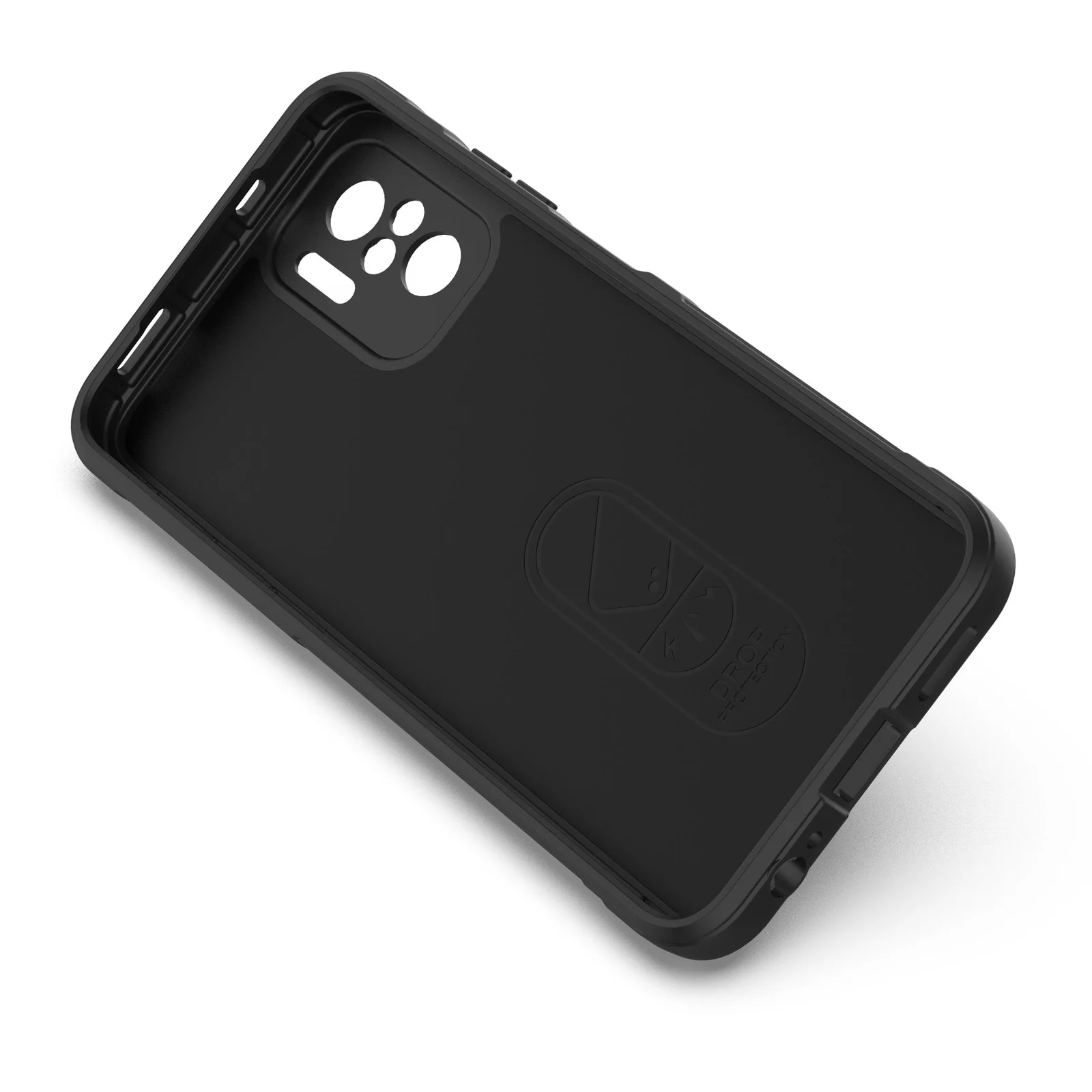 DL3 Mobilak Flexible Silicone and TPU Protective Case with Camera Protection for Xiaomi Redmi Note 10 4G / Note 10S - Black