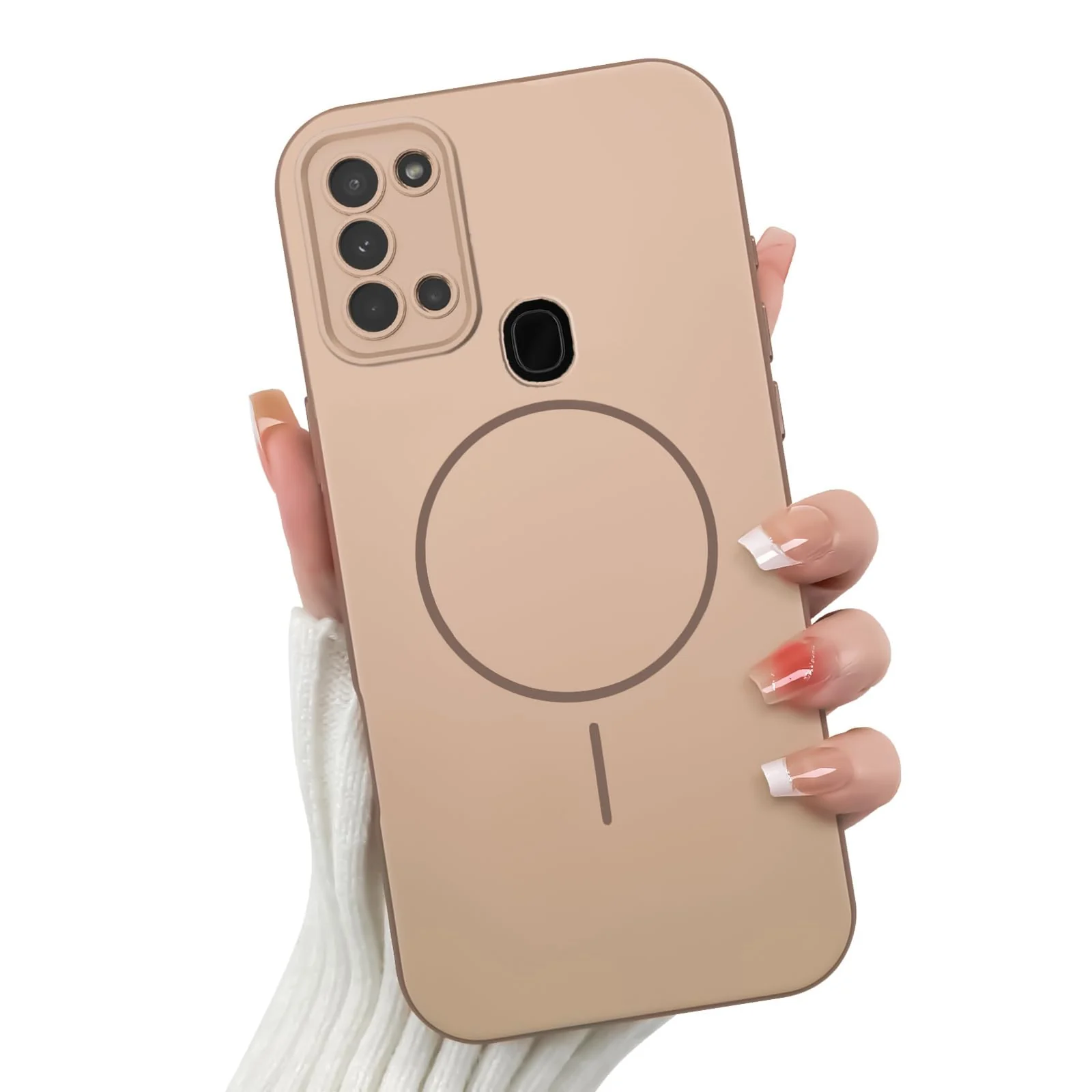 Samsung Galaxy A21s — DL3 Mobilak Case For Samsung Galaxy A21s Slim Design [Not Compatible with MagSafe] Soft Silicone Case Flexible TPU Anti-Scratch Protective Cover with Full Camera Protection