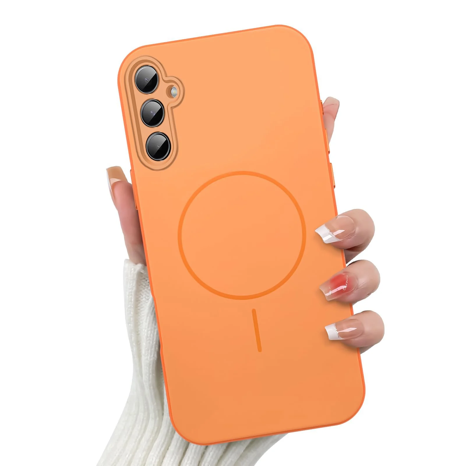 DL3 Mobilak Case For Samsung Galaxy A15 5G / 4G Slim Design [Not Compatible with MagSafe] Soft Silicone Case Flexible TPU Anti-Scratch Protective Cover with Full Camera Protection
