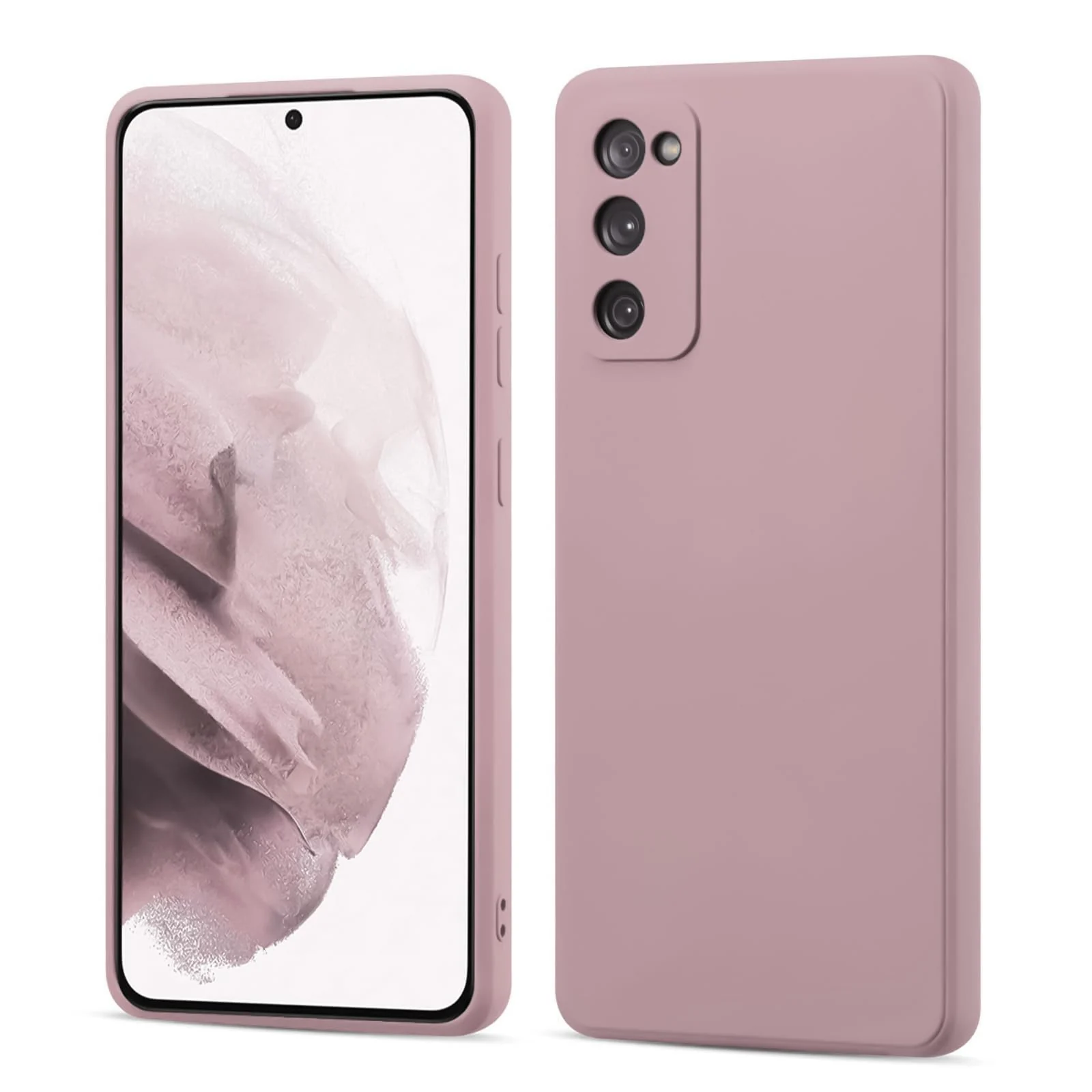 DL3 Mobilak Liquid Silicone Case for Samsung Galaxy S20 FE, Not compatible with MagSafe, Supports wireless charging, Camera protection - Cashmere