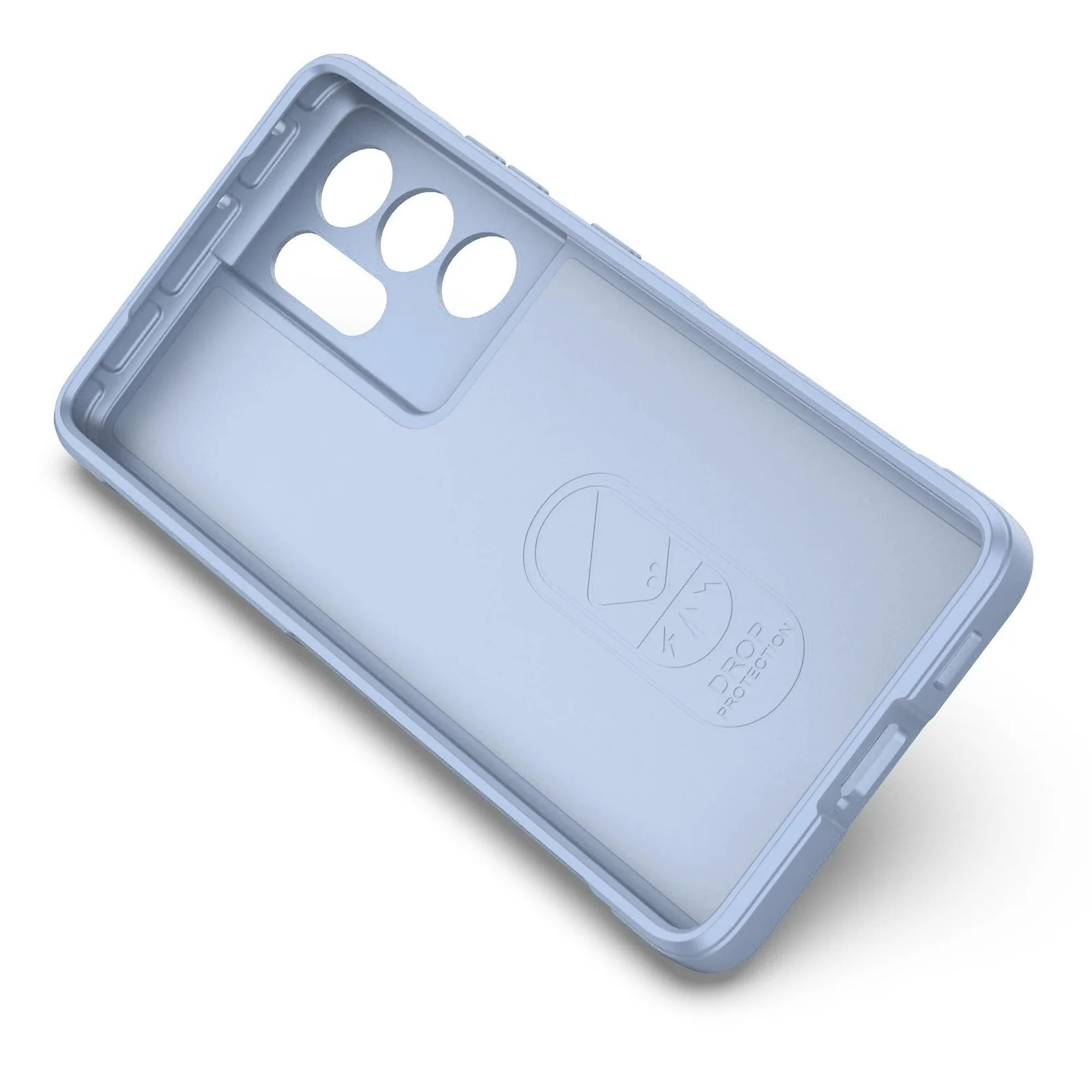 DL3 Mobilak Silicone Case for Samsung Galaxy S21 Ultra Heavy Duty Protective [Slim Fit] Shockproof Soft Flexible Protective Design Shock-Absorption TPU Cover With Camera Protection - Baby Blue
