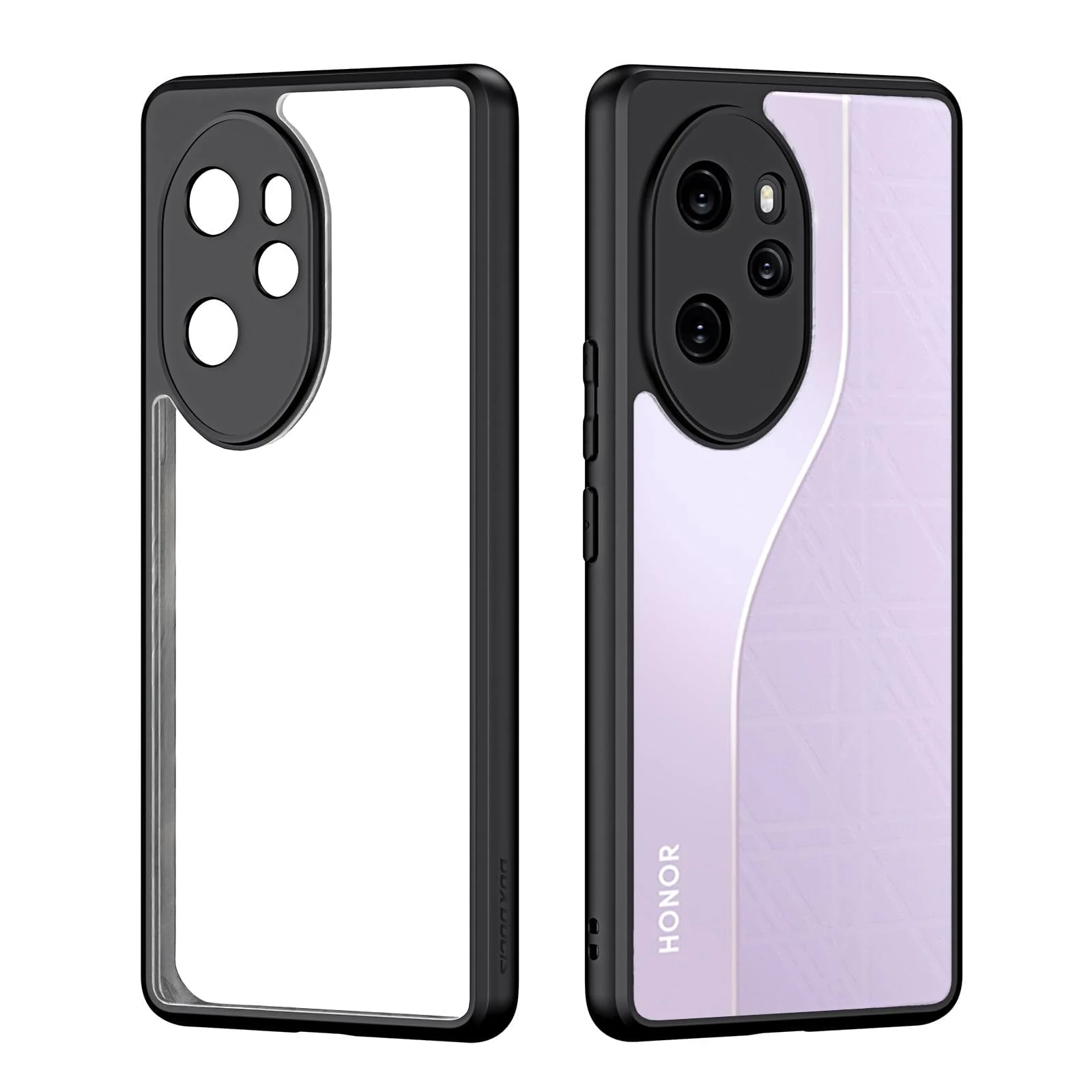 DL3 Mobilak Clear TPU Case for Honor 100 Pro 5G, Camera protection, Shock-absorbing protection, Scratch-resistant surface - Black
