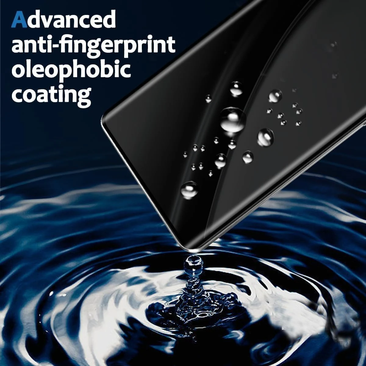 Mobigon Screen Protector for Xiaomi Redmi Note 15 4G / 5G UV Glass Fingerprint Reader Support 3D Curved Anti-Spy Tempered Glass Screen Protector - Privacy