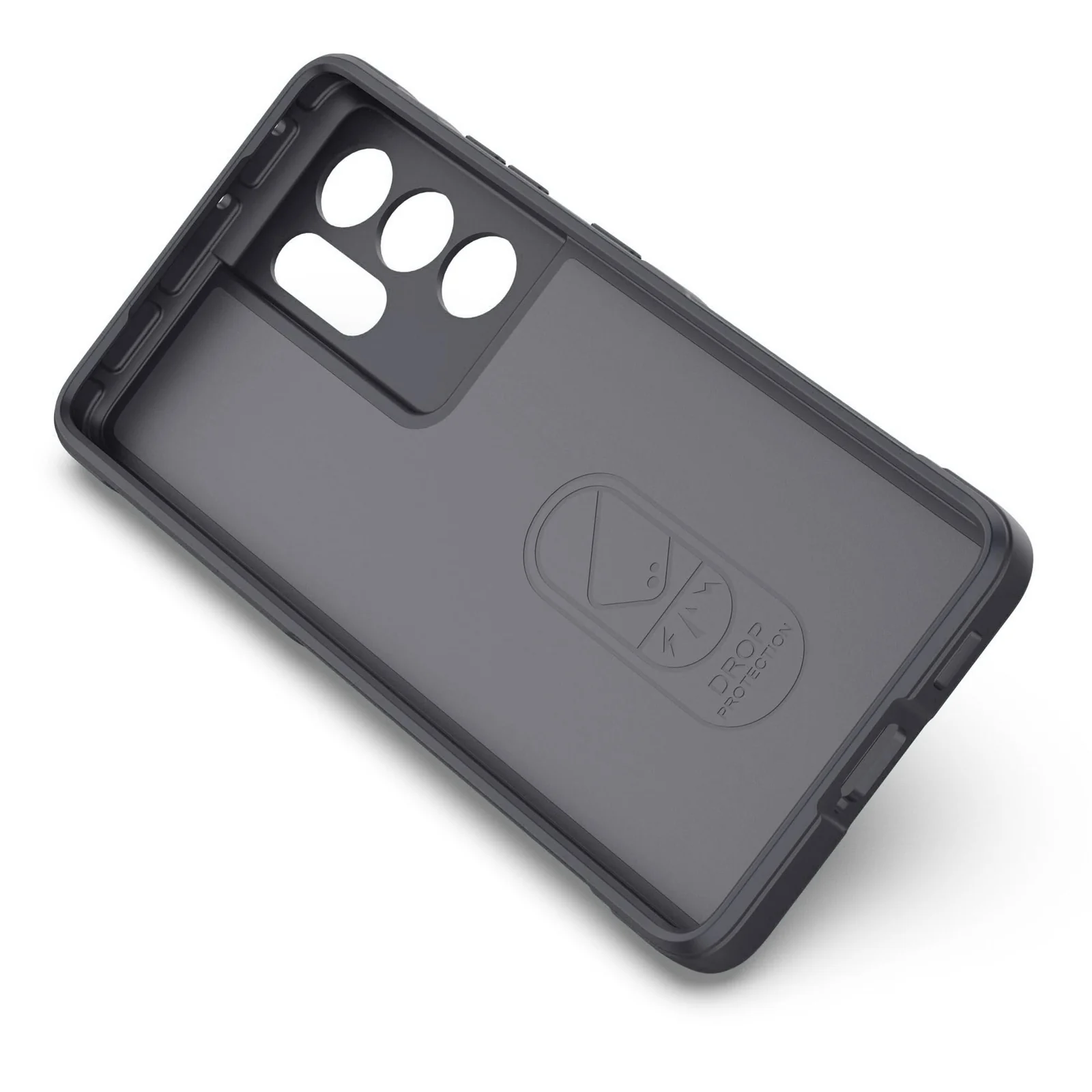 DL3 Mobilak Silicone Case for Samsung Galaxy S21 Ultra Heavy Duty Protective [Slim Fit] Shockproof Soft Flexible Protective Design Shock-Absorption TPU Cover With Camera Protection - Dark Gray