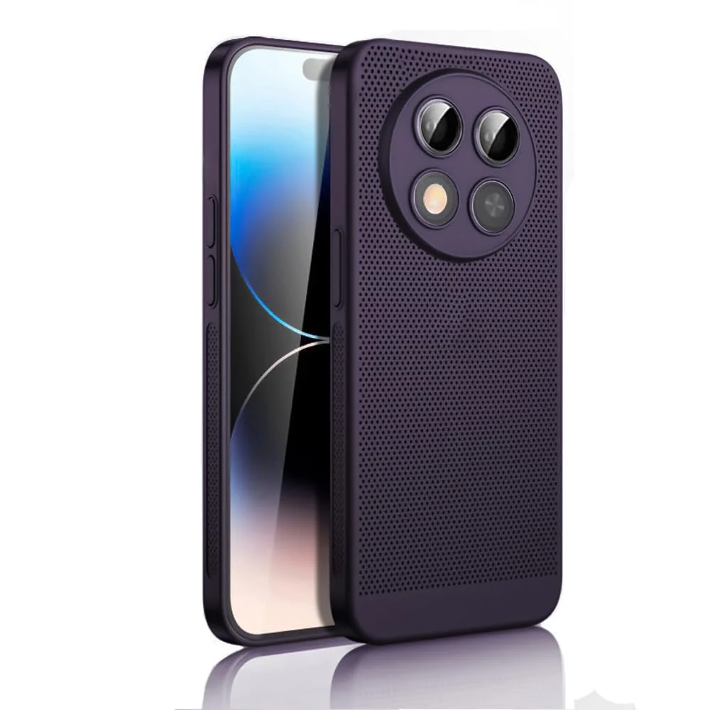 Dl3 Mobilak Case For Honor X9C Heat Dissipation Case with Built-in Camera Lens Protector Slim Fit Breathable Cooling Anti-Fingerprint Hard PC Back Shockproof Cover (White)