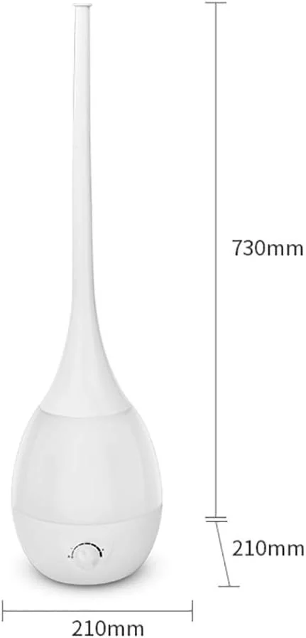 Mobigon 2.6 Litres Humidifier for Room, Cool Mist Ultrasonic Humidifier/Essential Oil Diffuser, Super Quiet 360°Nozzle, Colorful Change, Auto Shut Off&UV Light&, Lasts Up to 24 Hours - A. White