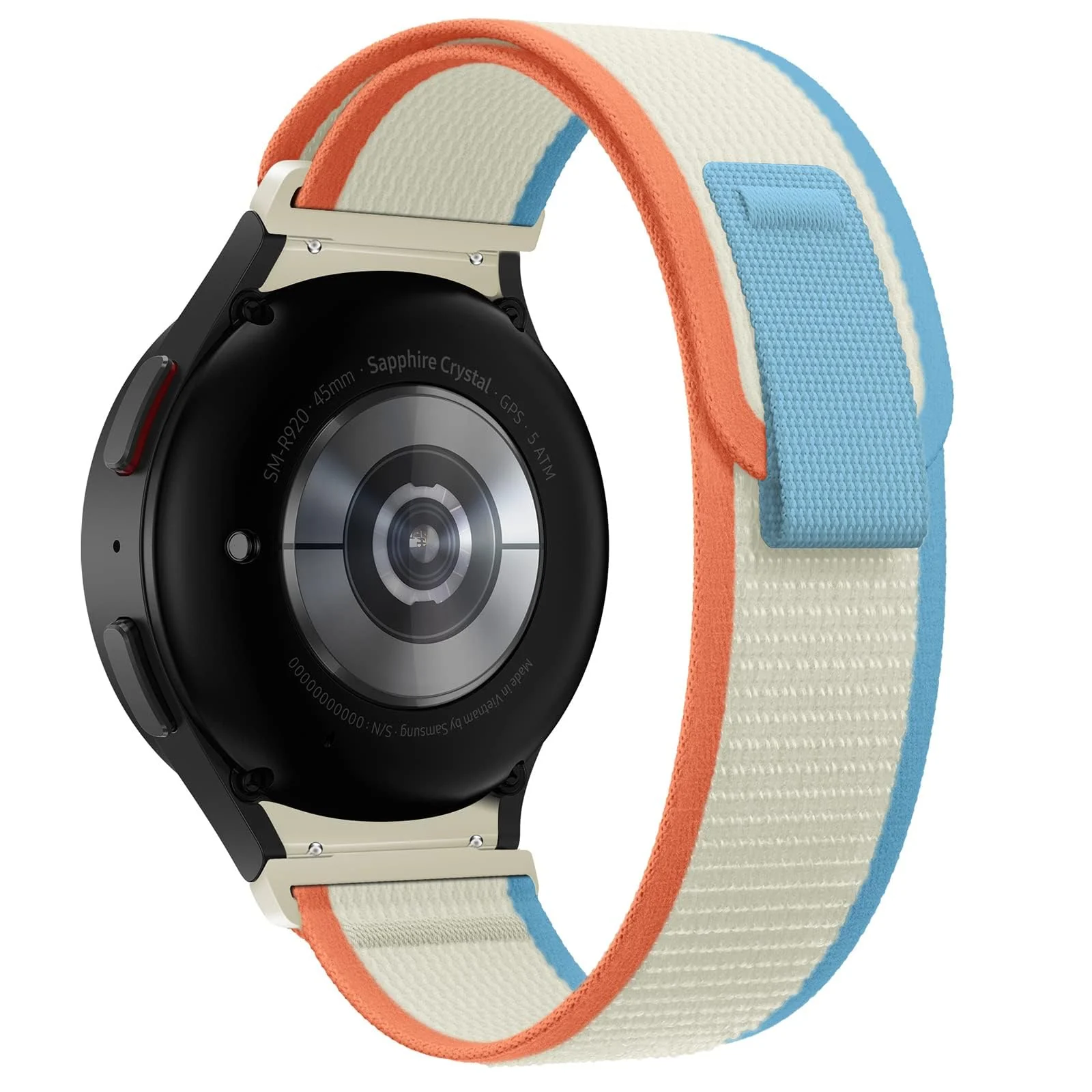 DL3 Mobilak Alpine Loop Band Sport Nylon 22MM For Samsung Galaxy Watch 3 45mm/Watch 46mm/Gear S3/Huawei watch GT4 46MM/GT3 46MM/Watch 3&4/Watch 3&4 Pro/GT2E/GT2 Pro/GT2 46MM/Amazfit GTR 2/2e/3/3 Pro/4 - Trail- Cream