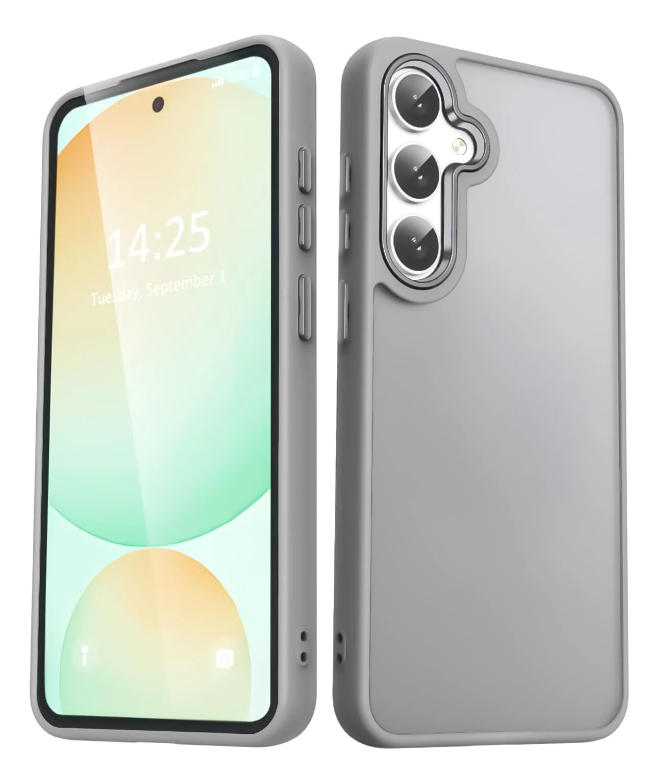 Dl3 Mobilak Matte Case for Samsung Galaxy A24 4G, Shockproof Drop Protection, Frosted Translucent Matte Back Phone Cover, Anti-Fingerprint (Black)