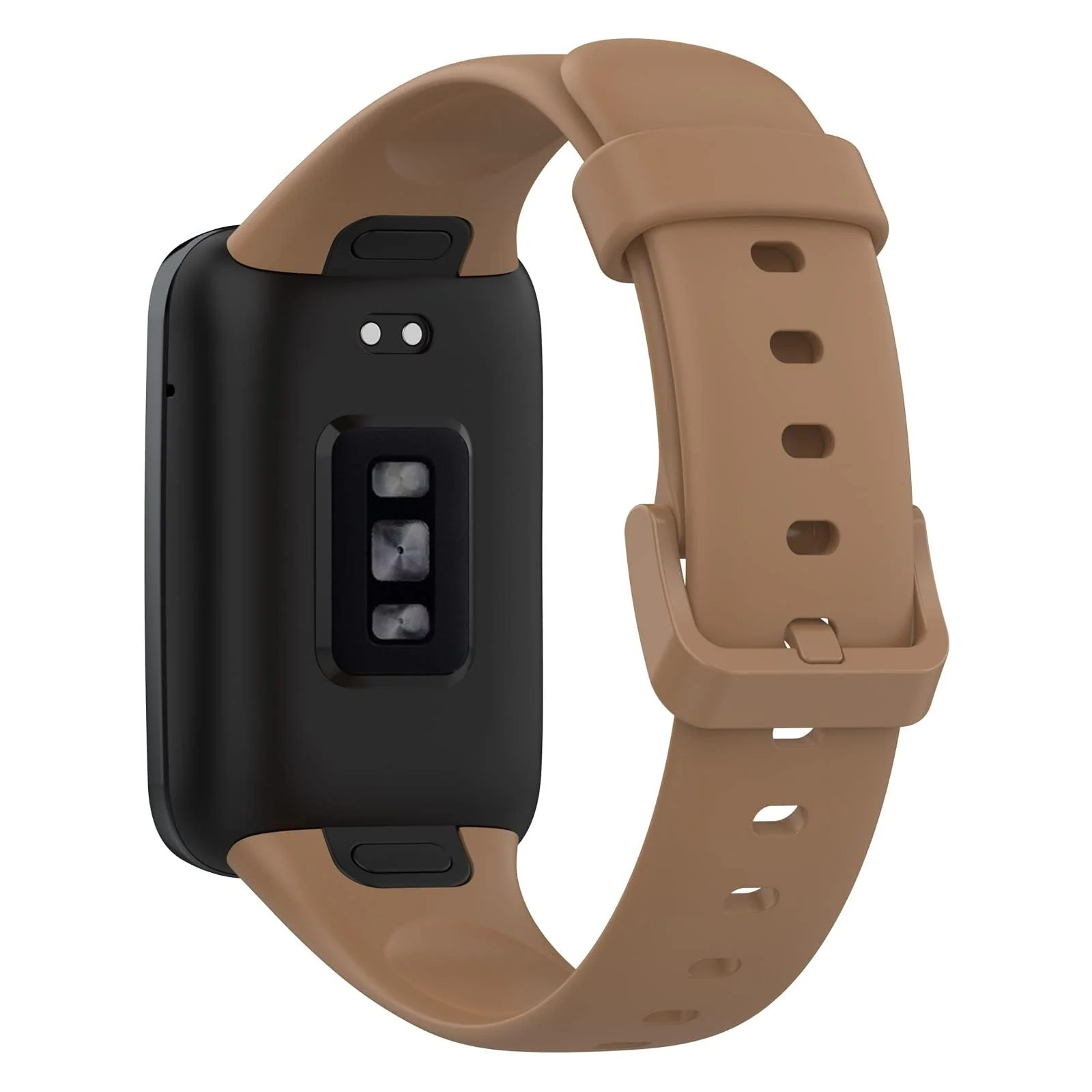 DL3 Mobilak Bands Compatible with Xiaomi Mi Band 7 Pro Watch Replacement Soft Durable Colourful Silicone Watch Band Sports Strap Wristband for Mi Band 7 Pro Smartwatch Accessories - Brown
