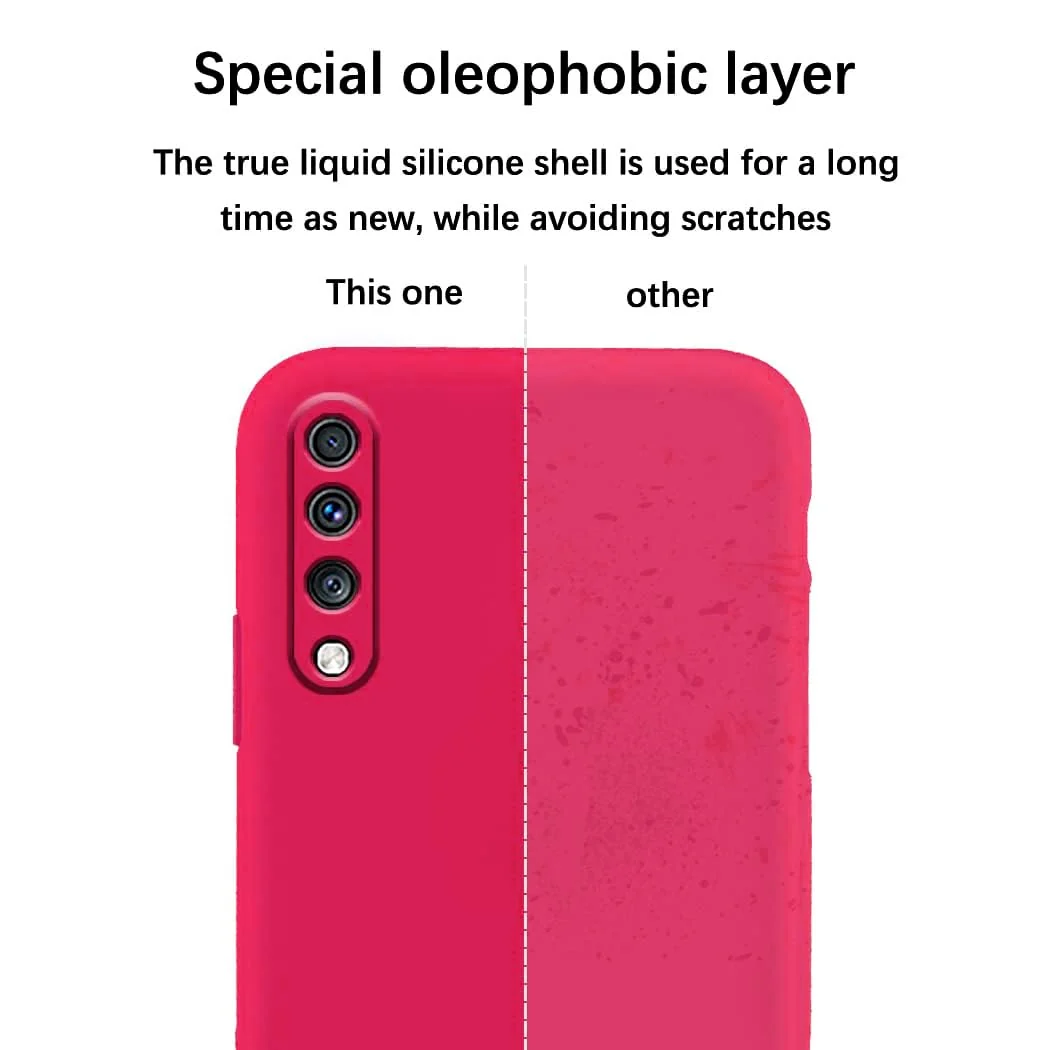 DL3 Mobilak Soft Silicone Gel Bumper Case for Samsung Galaxy A70 / A70s - Hot Pink