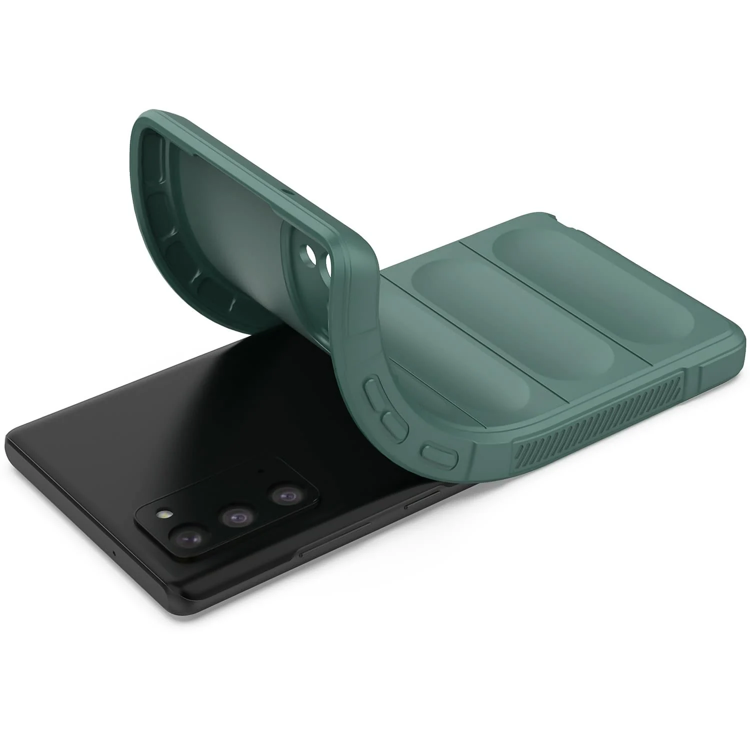 DL3 Mobilak Soft Silicone Protective Case for Samsung Galaxy Note 20 5G with Camera Protection and Shockproof Design - Green