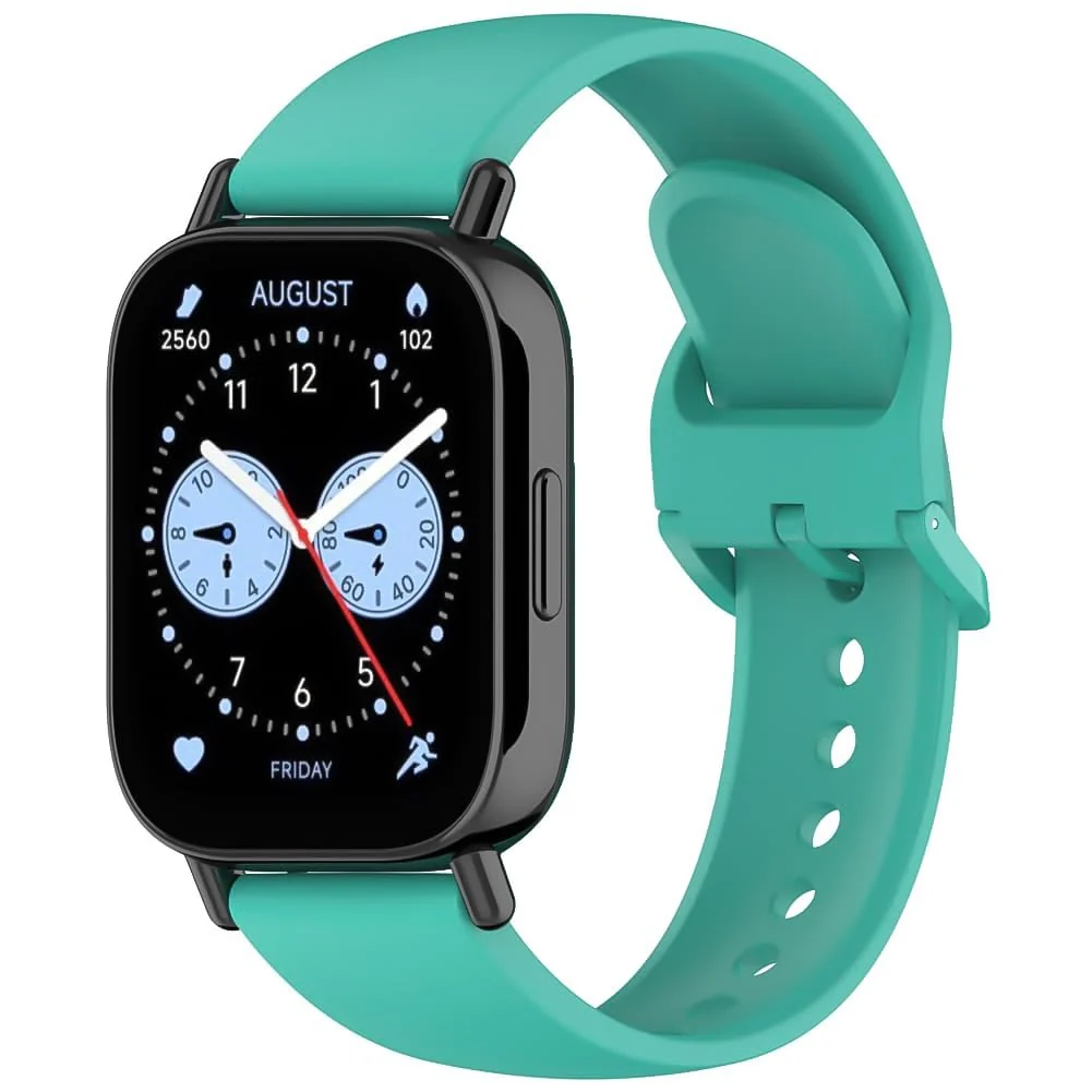 Dl3 Mobilak Straps Compatible with Xiaomi Redmi Watch 5 Active/Redmi Watch 5 Lite Bracelet, 22MM Soft Silicone Replacement Band Sports Strap Wristbands [Wear-resistant] [breathable] (Teal Green)