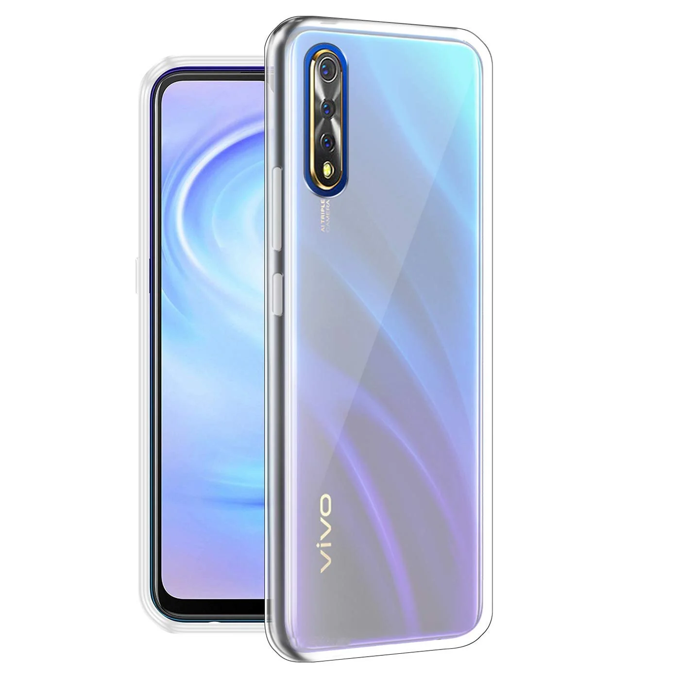 DL3 Mobilak Case Compatible with vivo S1 / iQOO Neo/vivo Y7S Case Crystal Soft TPU Gel Case Flexible Silicone Anti-Scratch Camera Protection TPU Cover - Clear