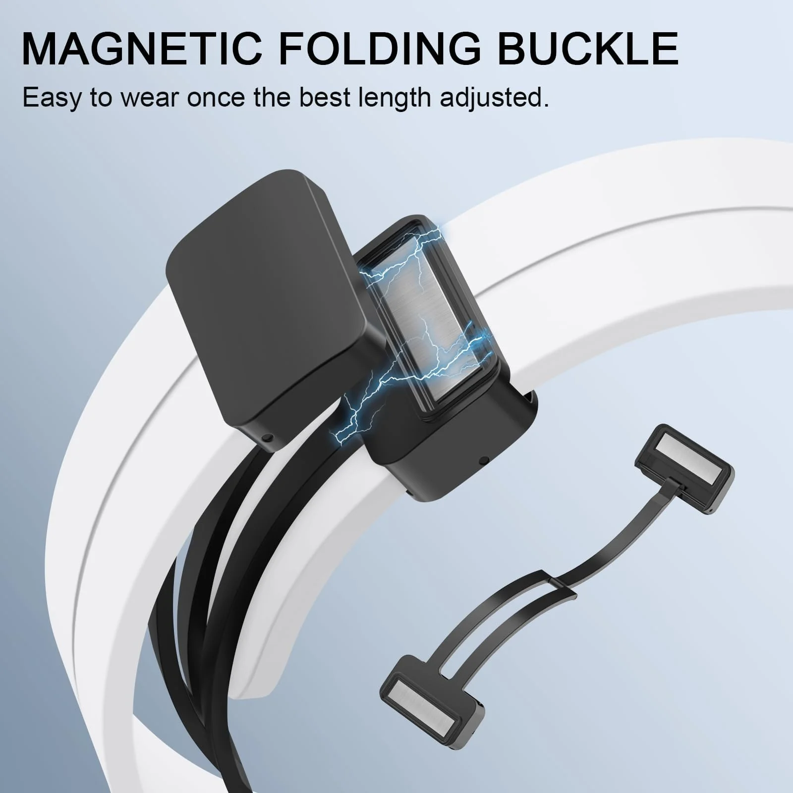 DL3 Mobilak 22MM Silicone Band Magnetic Clasp Strap For Xiaomi Redmi Watch 5 Active/5 Lite/Compatible with Samsung Galaxy Watch 46mm/Watch 3 45mm/Gear S3/Huawei watch (GT6 GT5 GT4 GT3 GT2 GT - White