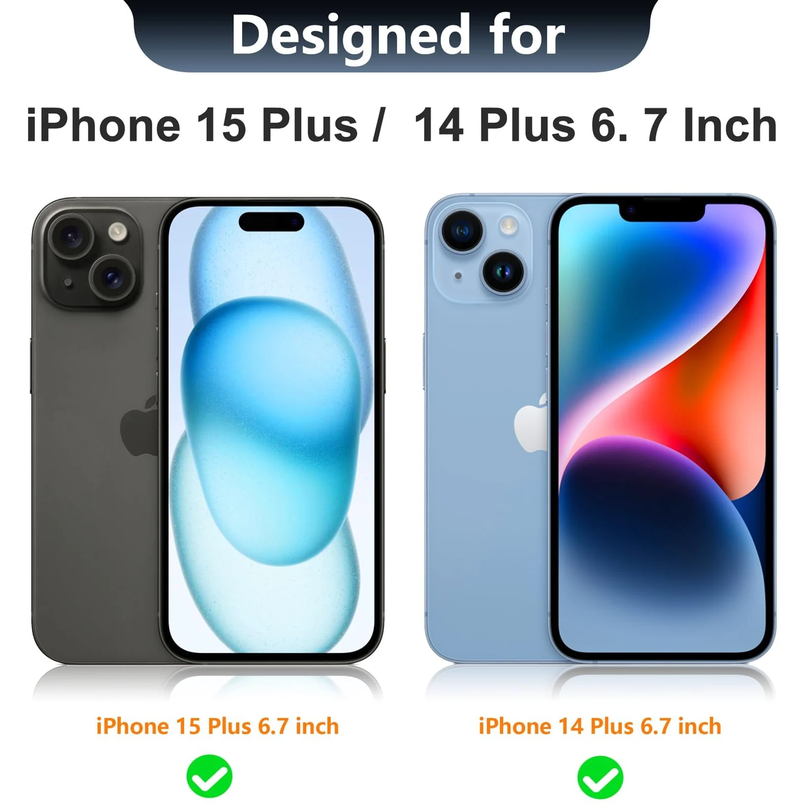 "DL3 Mobilak Liquid Silicone Protective Case with Soft Microfiber Lining for iPhone 15 Plus, iPhone 14 Plus "" - Pink Sand"