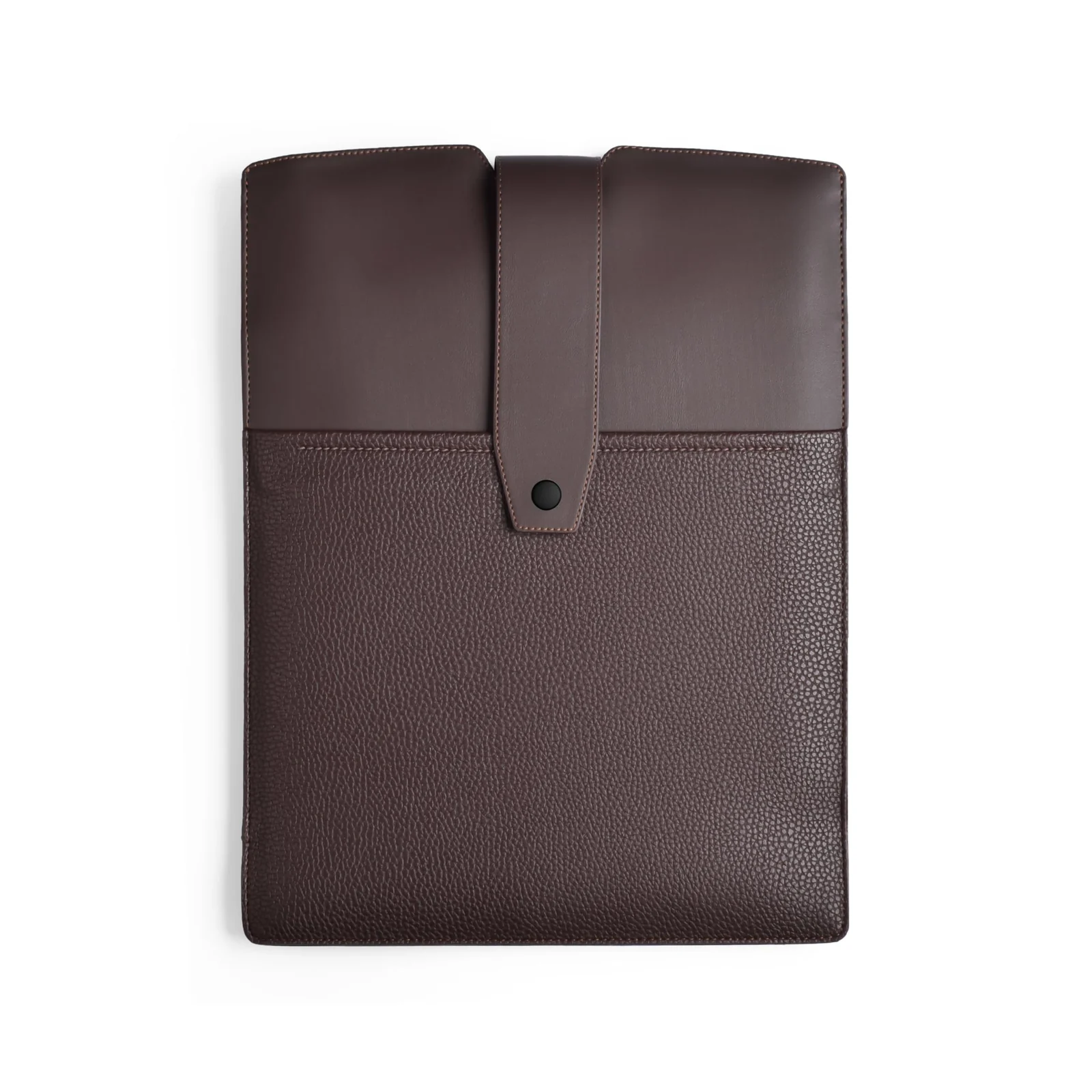 Mobigon Professional Laptop Sleeve for 14-inch Laptops, Premium Synthetic Leather Business Case, Portable Carrying Bag Compatible for iPad, Tablet, Lenovo, HP, Dell, Asus, MacBook - Brown