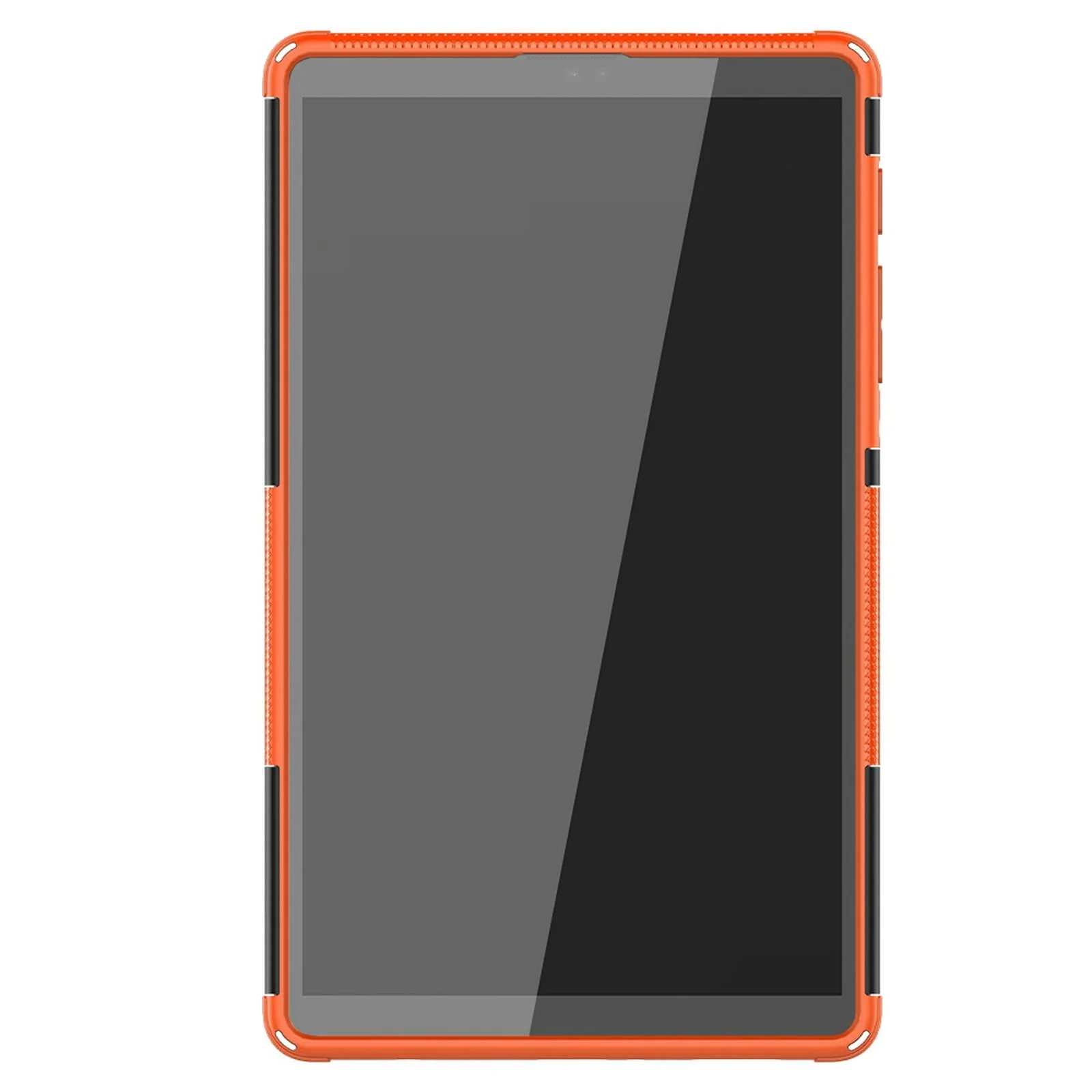 DL3 Mobilak Case For Samsung Galaxy Tab A7 Lite 8.7 Inch 2021 Model (SM-T220/T225/T227), Hybrid Rugged Armor Heavy Duty 2 in 1 TPU + PC Combo Dual Layer Shockproof Case with Kickstand - Orange