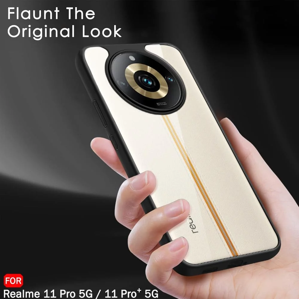 DL3 Mobilak Compatible with realme 11 Pro & realme 11 Pro+ Plus 5G Case, Military-Grade Shockproof Anti-Yellowing, Slim Protective Phone Case Full Bumper Cover - Black