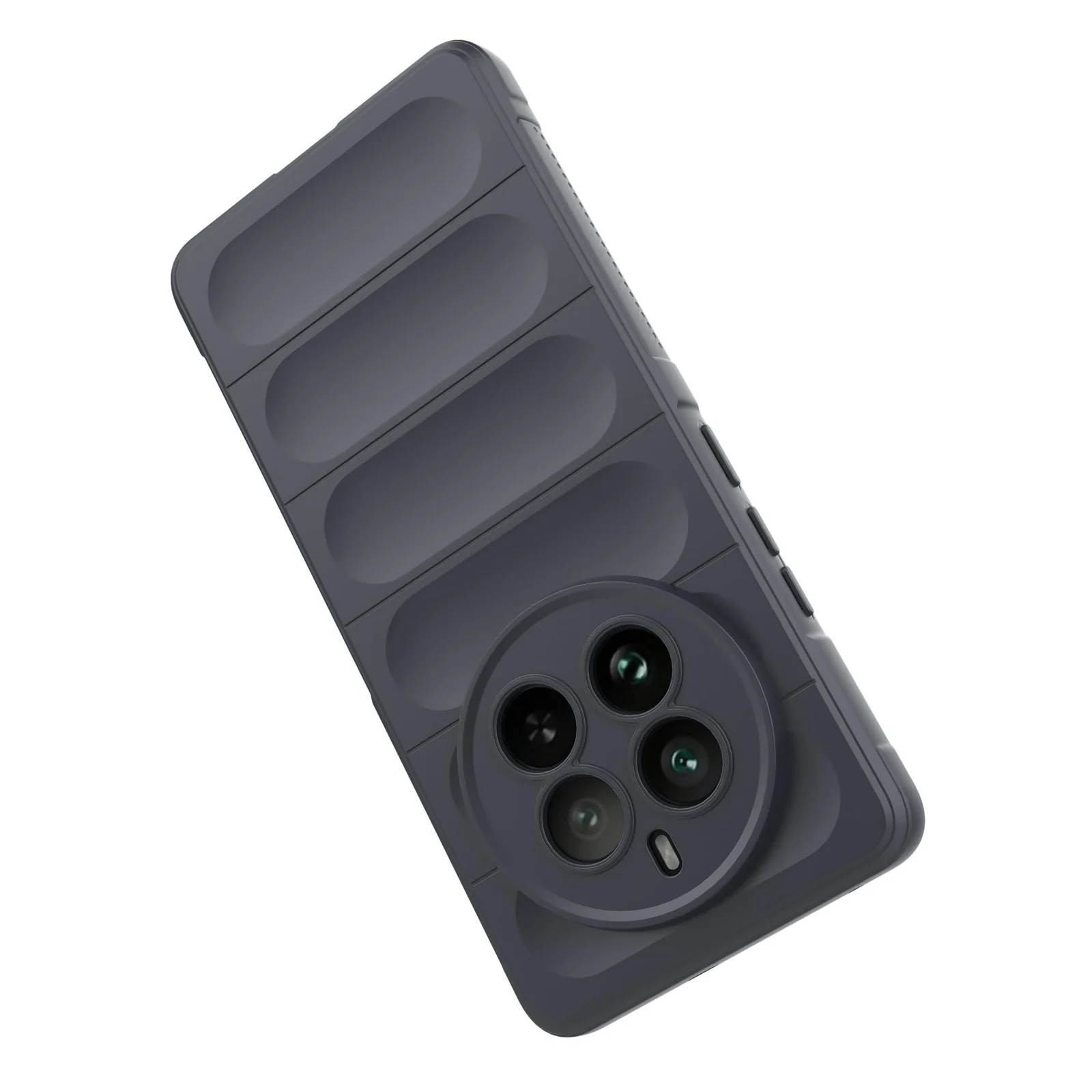 DL3 Mobilak Silicone Case for realme 12 Pro/realme 12 Pro Plus Heavy Duty Protective [Slim Fit] Shockproof Soft Flexible Protective Design Shock- TPU Cover With Camera Protection - Dark Gray