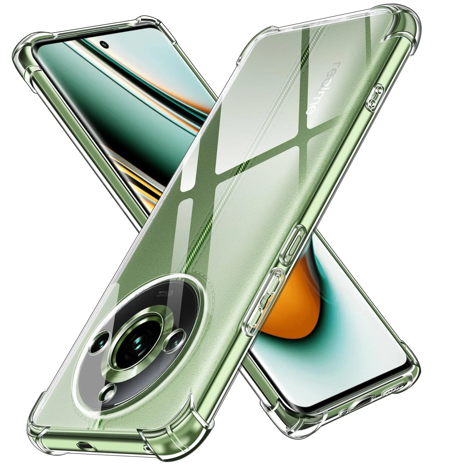 DL3 Mobilak Clear TPU Case for realme 11 Pro Plus 5G / realme 11 Pro 5G, Camera protection, Shock-absorbing protection, Non-slip grip - Clear