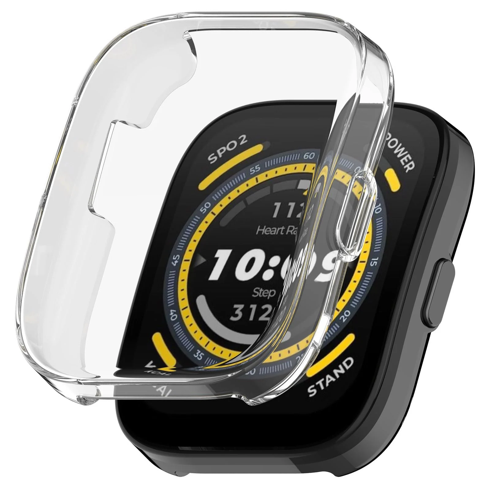 DL3 Mobilak Case Compatible with Amazfit Bip 5 (A2215) All-Around with Built-in Screen Protector Watch Soft TPU Shockproof Cover Slim Guard Thin Bumper Shell Protector for Amazfit Bip 5