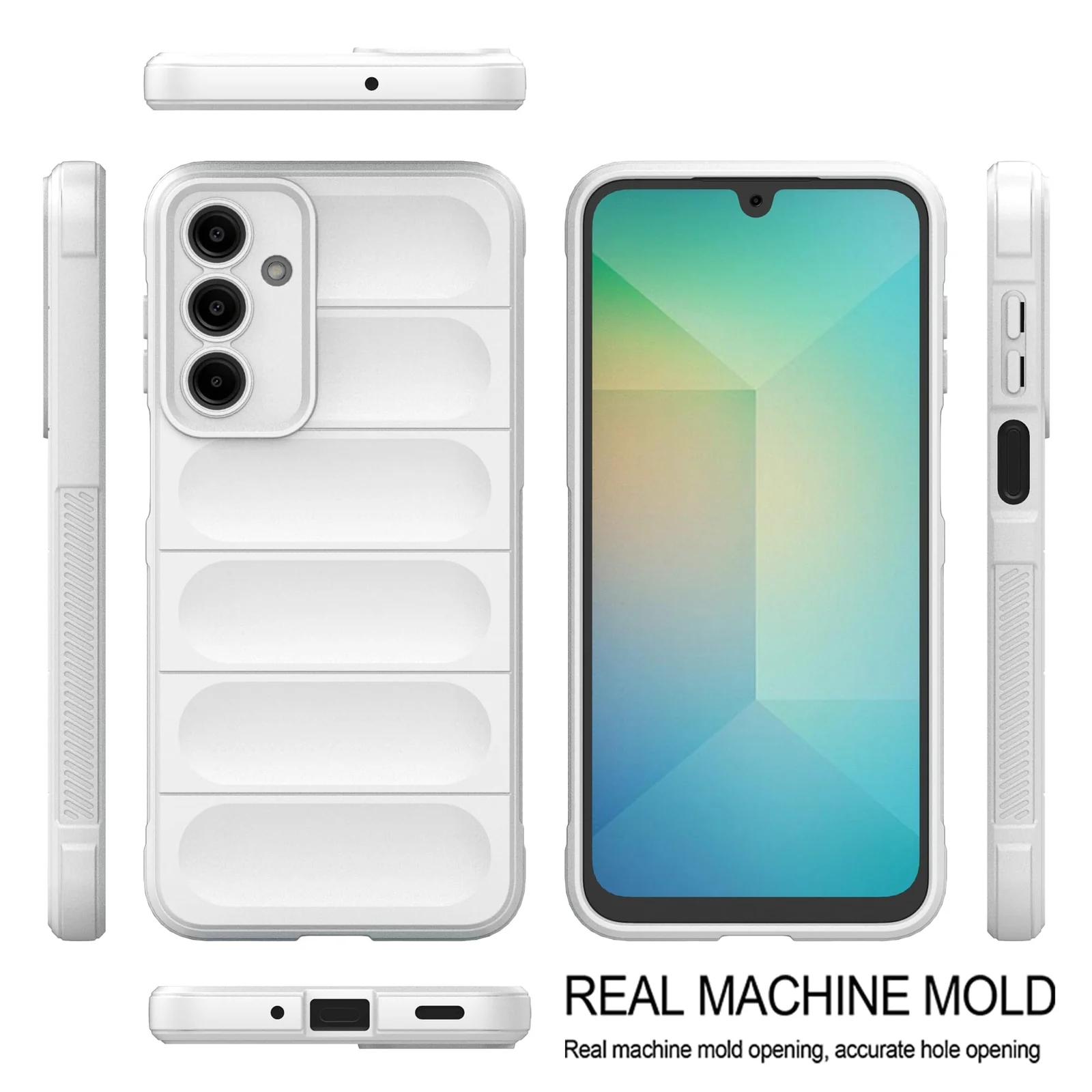 DL3 Mobilak Soft Silicone Protective Case for Samsung Galaxy A25 with Camera Protection and Shockproof Design - White