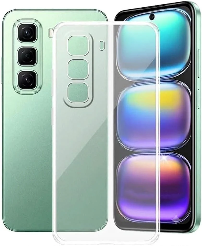 MOBIGON Crystal-Clear Soft TPU Phone Case for Infinix Hot 70 4G, Clear