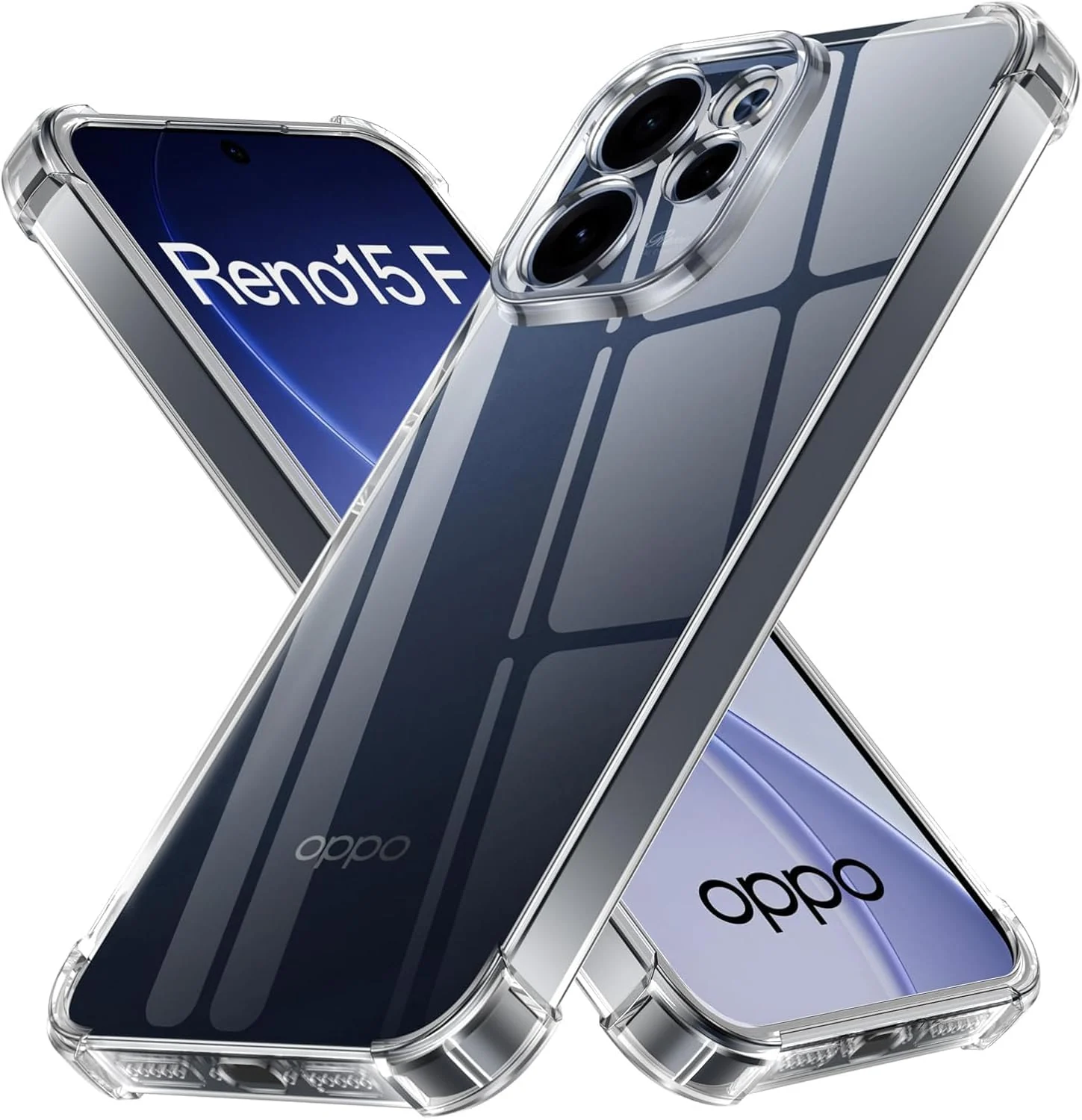 DL3 Mobilak Clear Protective Case for OPPO Reno 15 F / Reno 15F - Clear