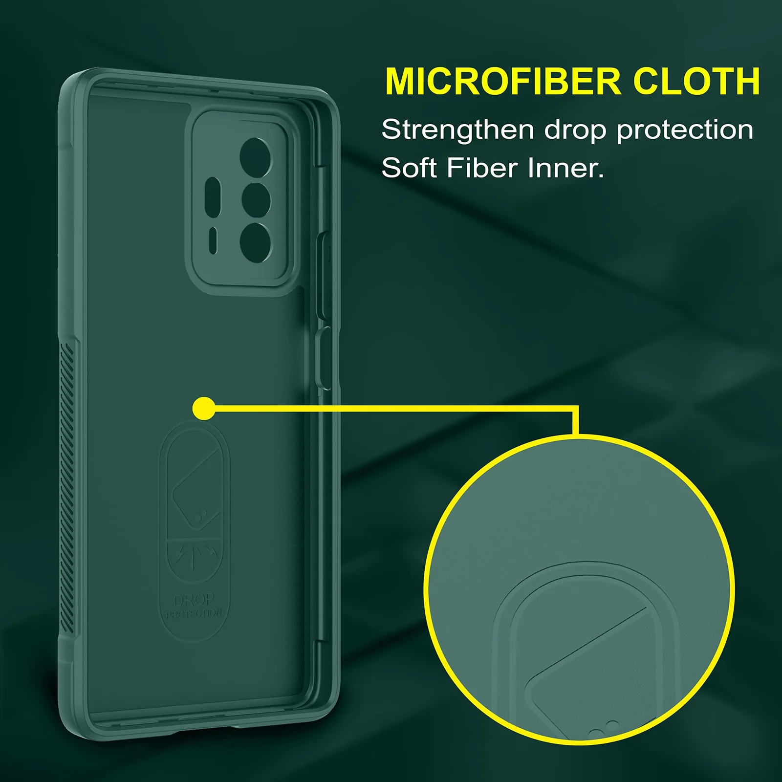 DL3 Mobilak Silicone Case for Xiaomi 11T 5G / Xiaomi 11T Pro 5G Heavy Duty Protective [Slim Fit] Shockproof Soft Flexible Protective Design Shock-TPU Cover With Camera Protection - Green