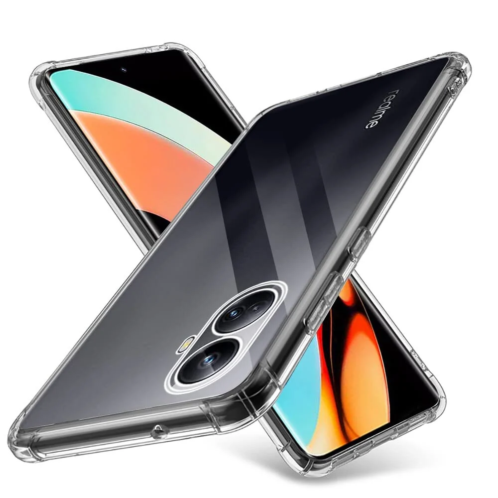 DL3 Mobilak Clear TPU Protective Case for realme 10 pro plus with Camera Protection and Shockproof Design - Clear