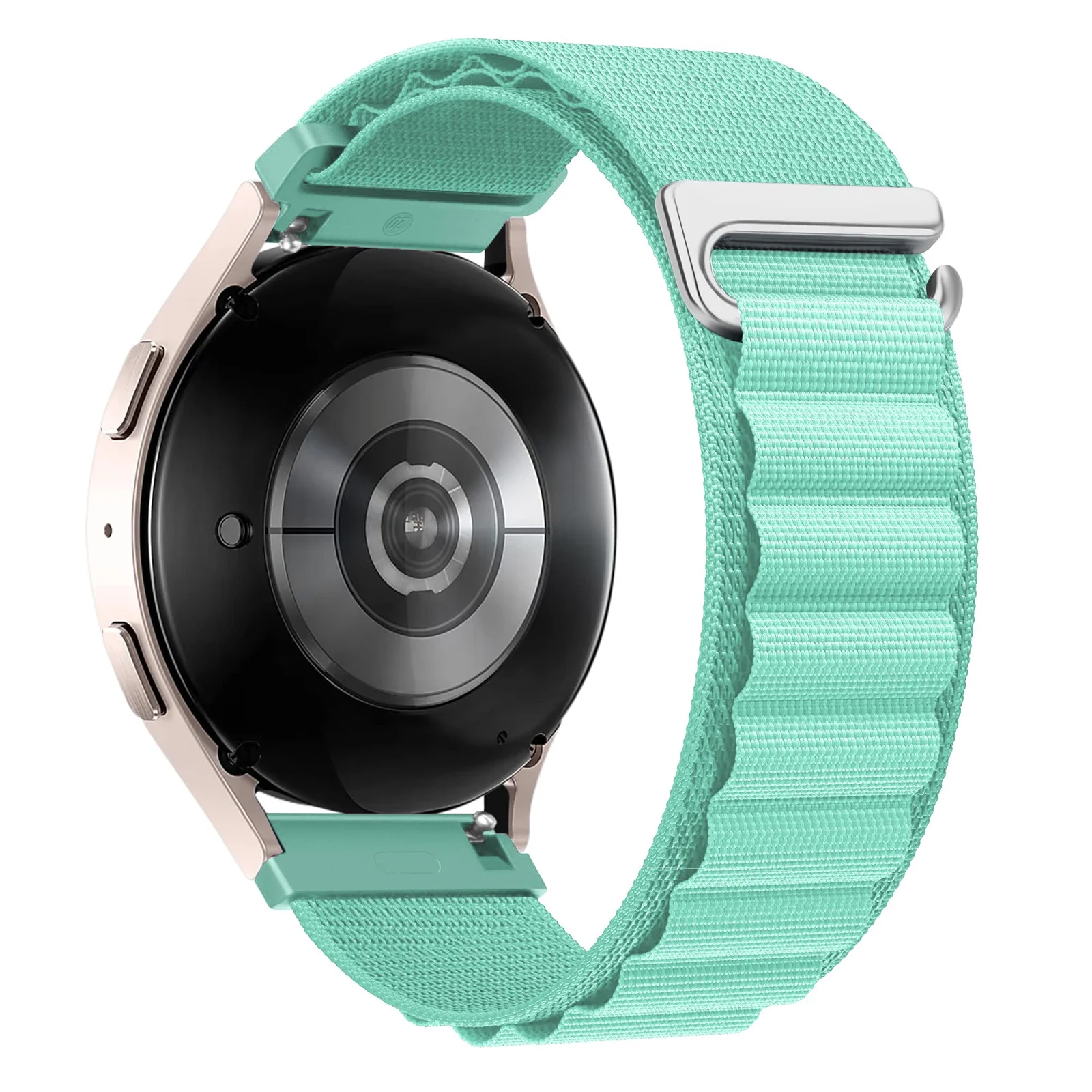 DL3 Mobilak Alpine Loop Bands Sport Nylon 20MM For Samsung Galaxy Watch 7 6 5 4 40mm 44mm/5 Pro 45mm/S2 classic/active 2 40mm 44mm/Amazfi GTS 2/2e/GTS 3/3 Pro/GTS 4/GTS 2 Mini/3 Mini/4 Mini/Bip 3 Pro - Turquoise