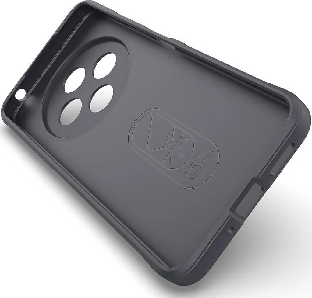 DL3 Mobilak Silicone Case for Xiaomi Redmi 14C 4G/Poco C75 Heavy Duty Protective [Slim Fit] Shockproof Soft Protective Design Shock-Absorption TPU Cover With Camera Protection - Dark Gray