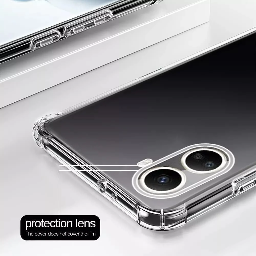 DL3 Mobilak Clear TPU Case for Huawei Nova 10SE, Camera protection, Shock-absorbing protection, Non-slip grip - Clear