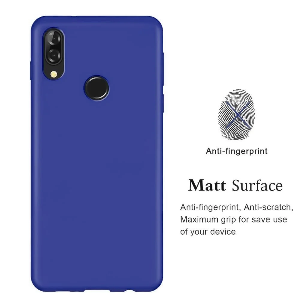 DL3 Mobilak Soft Silicone Protective Case for Huawei nova 3i with Microfiber Lining and Shockproof Design - Pepsi