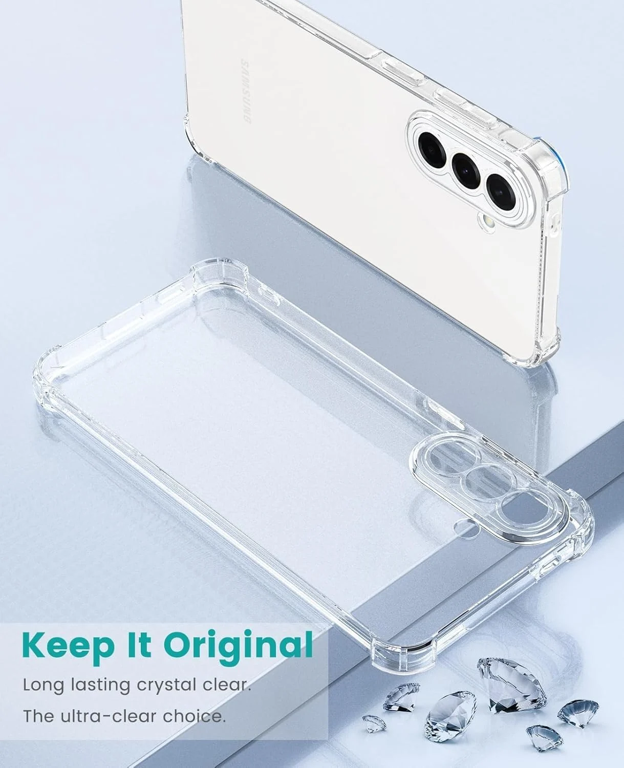 DL3 Mobilak Clear TPU Case for Samsung Galaxy A57 5G, Camera protection, Shock-absorbing protection, Scratch-resistant surface - Clear