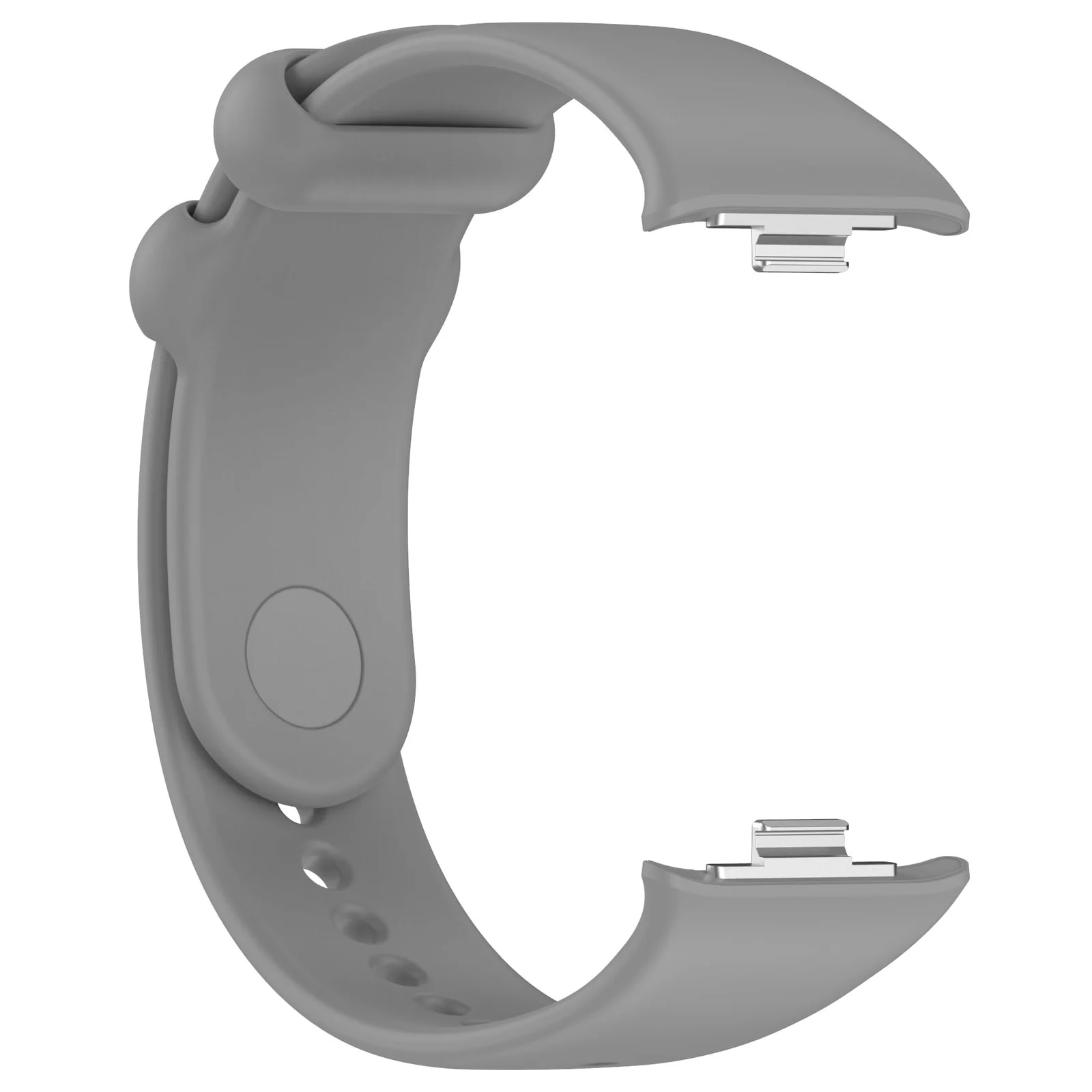 DL3 Mobilak Sport Strap Compatible with Xiaomi Redmi Watch 4/ Xiaomi Band 8 pro, Soft Silicone Sports Wristband for Men Women, Double Ring Adjustable Replacement - Gray