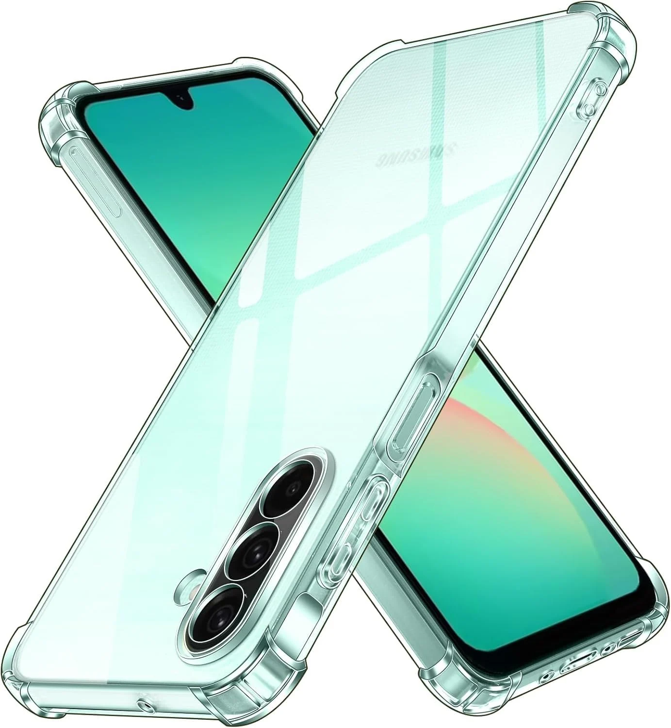 DL3 Mobilak Clear TPU Protective Case for Samsung Galaxy A26 5G with Camera Protection and Shockproof Design - Clear