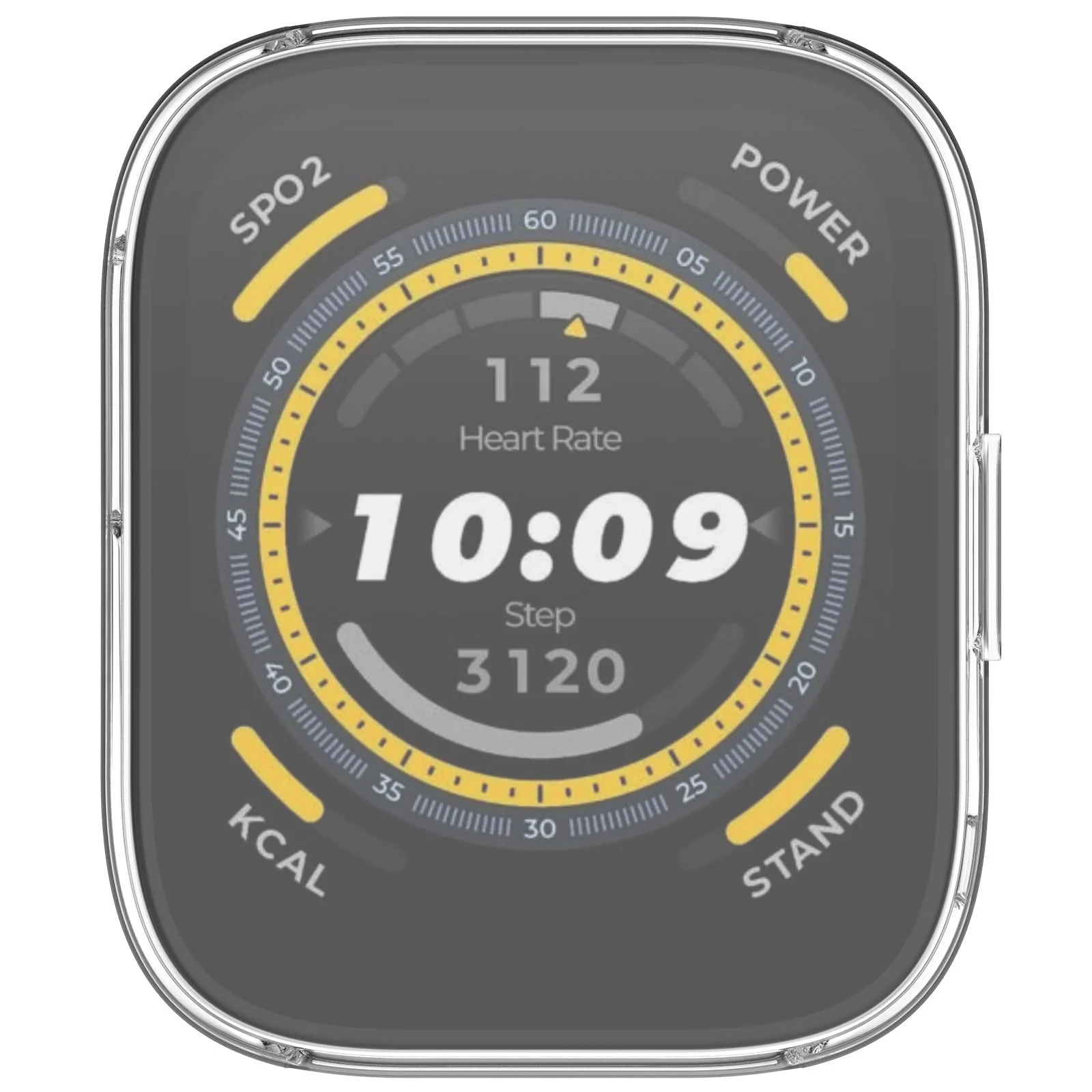 DL3 Mobilak Case Compatible with Amazfit Bip 5 (A2215) All-Around with Built-in Screen Protector Watch Soft TPU Shockproof Cover Slim Guard Thin Bumper Shell Protector for Amazfit Bip 5 - Clear