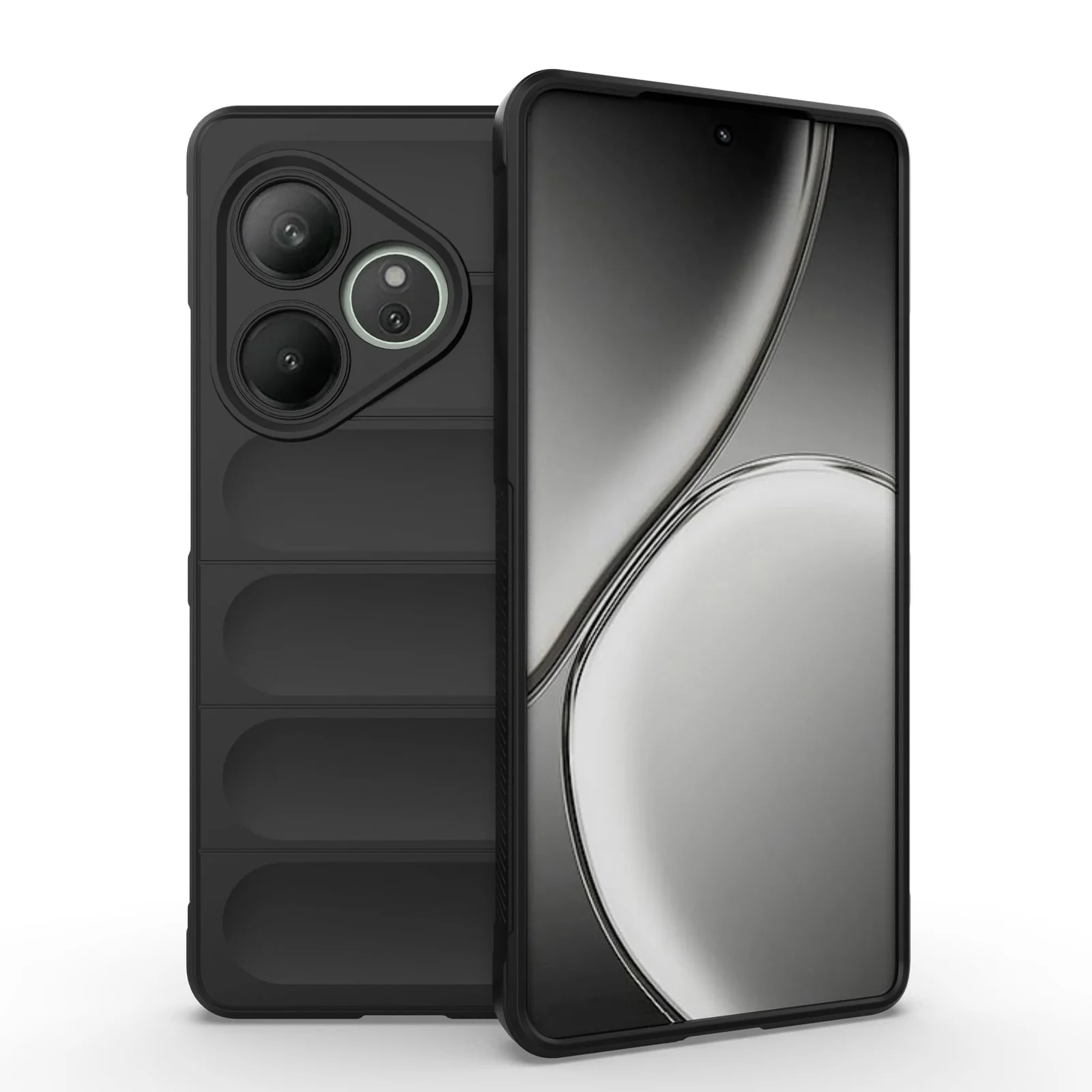 DL3 Mobilak Flexible Silicone and TPU Protective Case with Camera Protection for realme GT6 / GT Neo6 / GT Neo 6 SE / GT 6T - Black